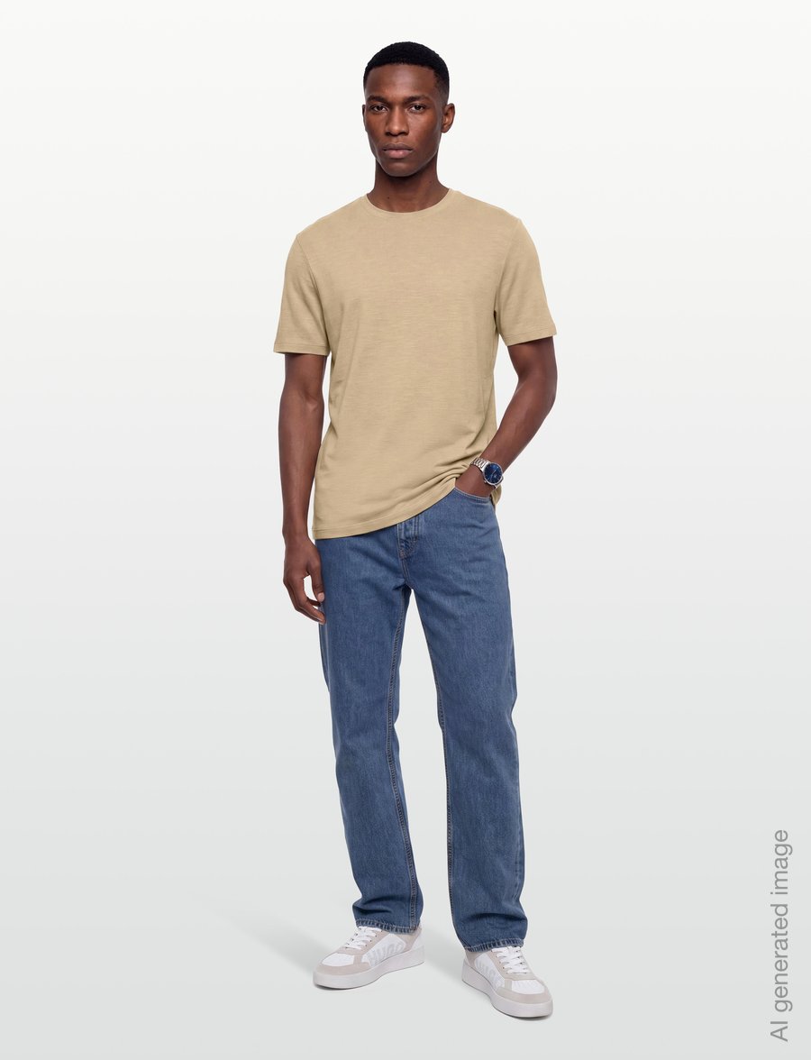 HUGO - Dulerostee - kortärmade t-shirts - medium beige - 0