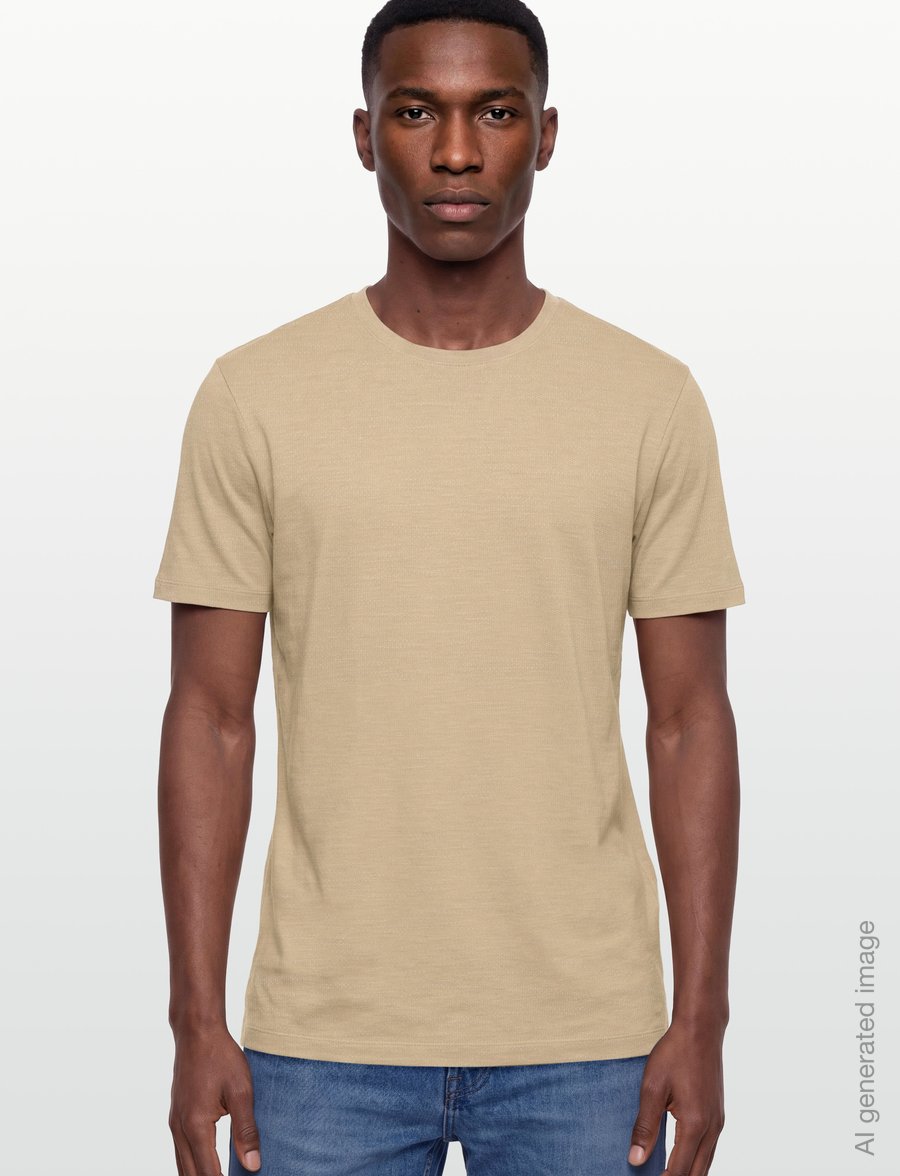 HUGO - Dulerostee - kortärmade t-shirts - medium beige - 3
