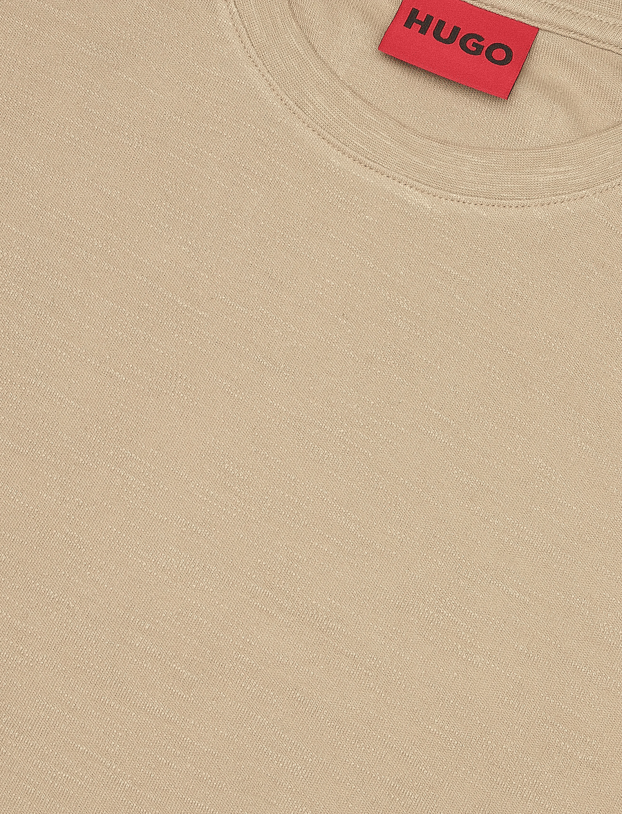 HUGO - Dulerostee - kurzärmelige t-shirts - medium beige - 2