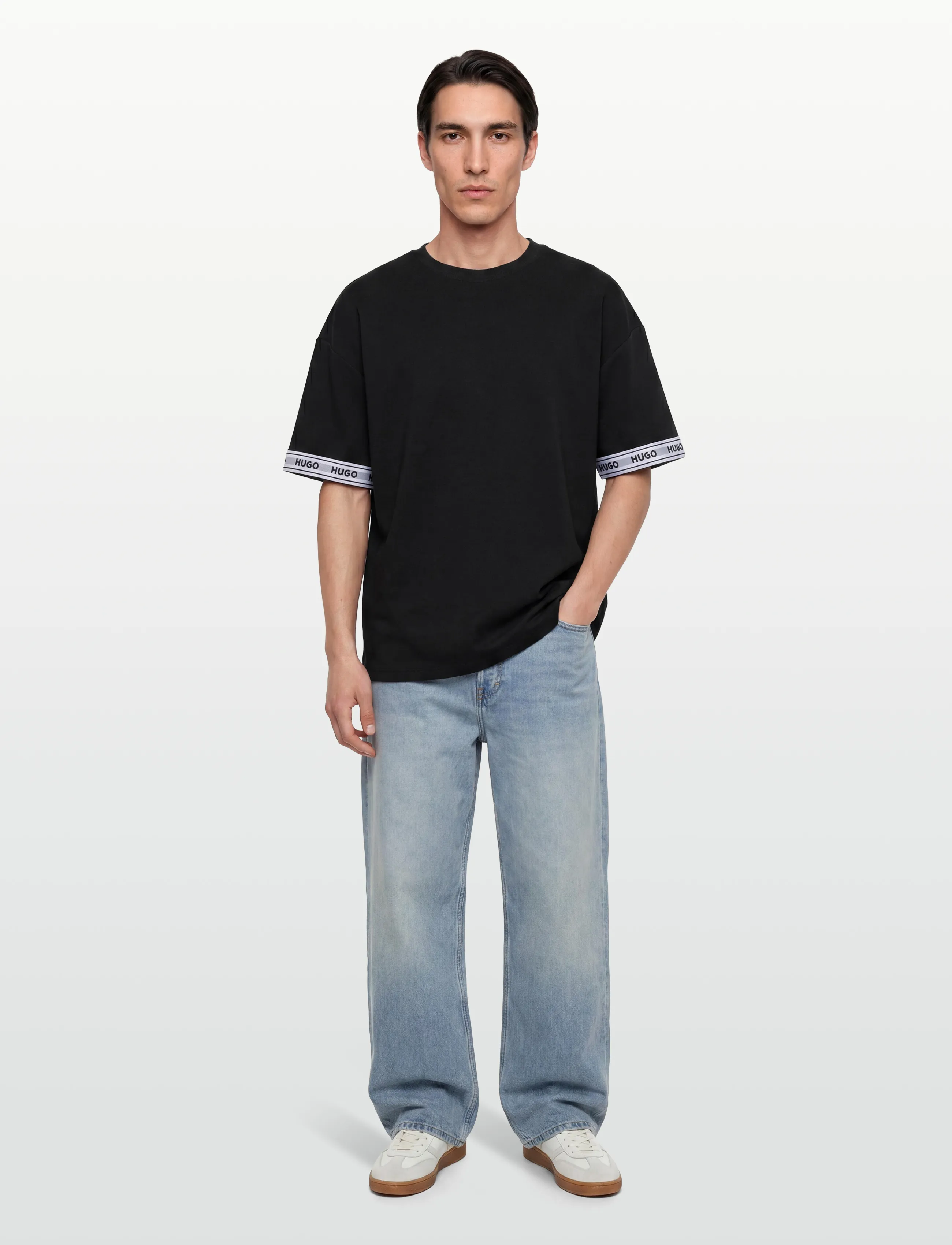 HUGO TADE T-SHIRT - Shop by style - BLACK / black
