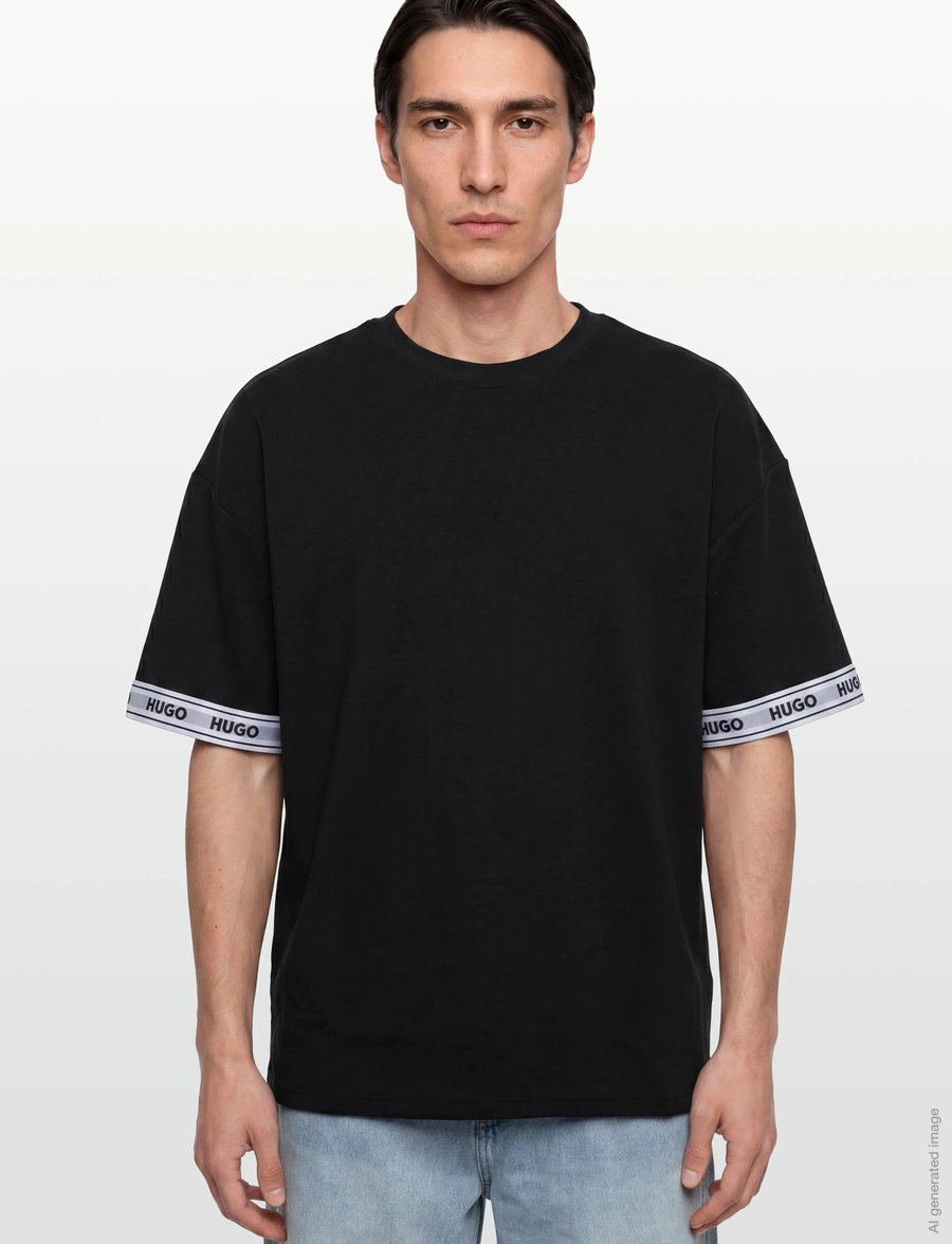 HUGO - TADE T-SHIRT - nattrøjer - black - 3