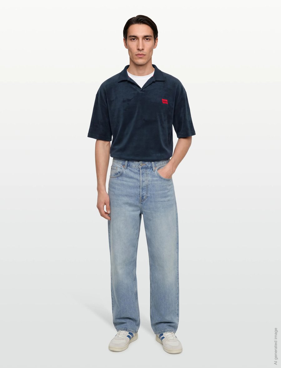 HUGO - TERRANCE POLO SHIRT - neulotut poolot - navy - 0