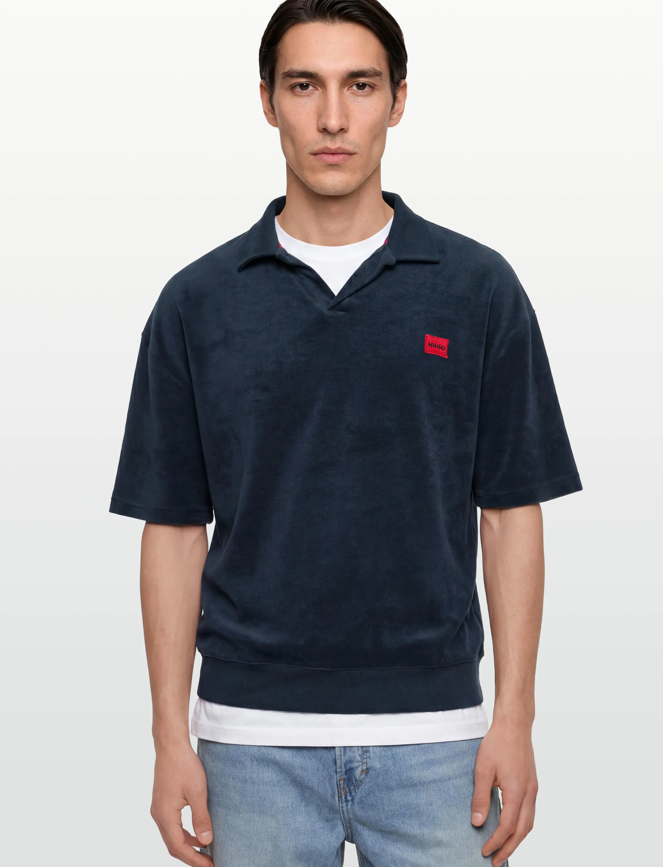 HUGO - TERRANCE POLO SHIRT - neulotut poolot - navy - 3