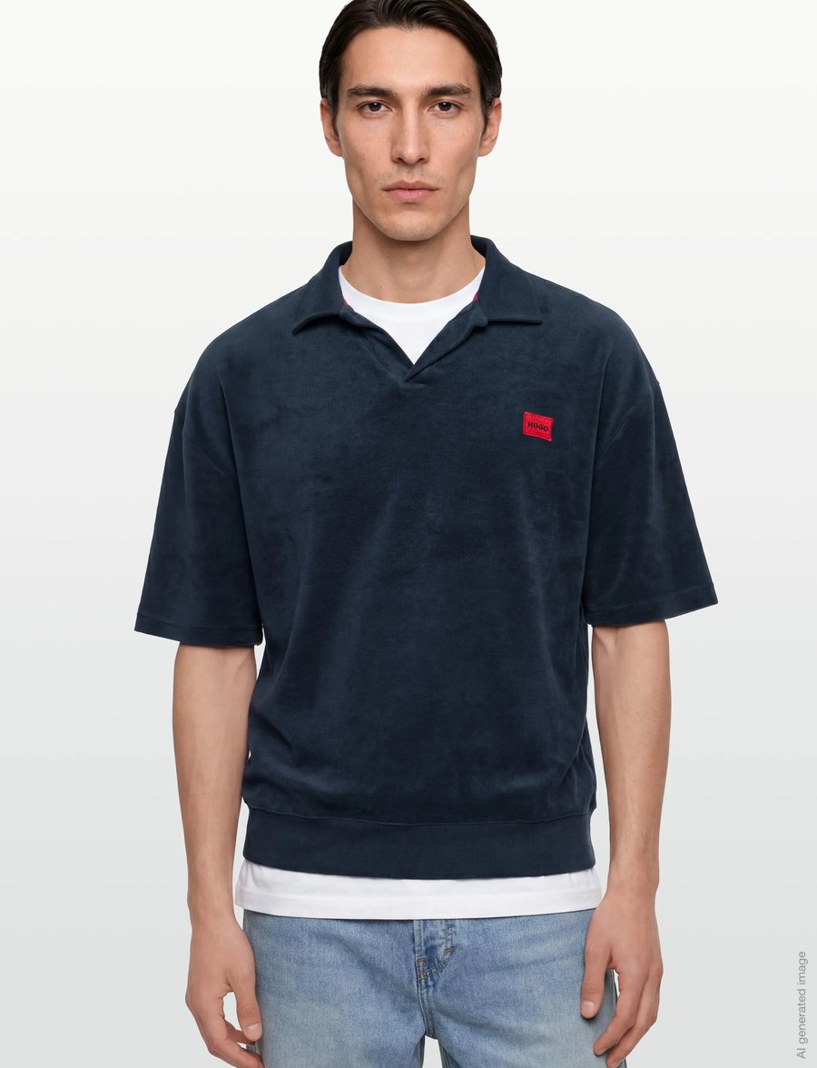 HUGO - TERRANCE POLO SHIRT - neulotut poolot - navy - 3