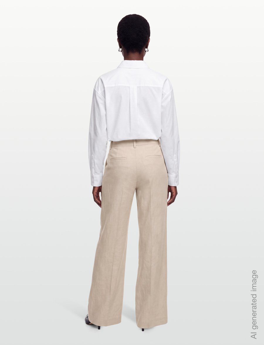 HUGO - Halati - linnen broeken - light/pastel brown - 4