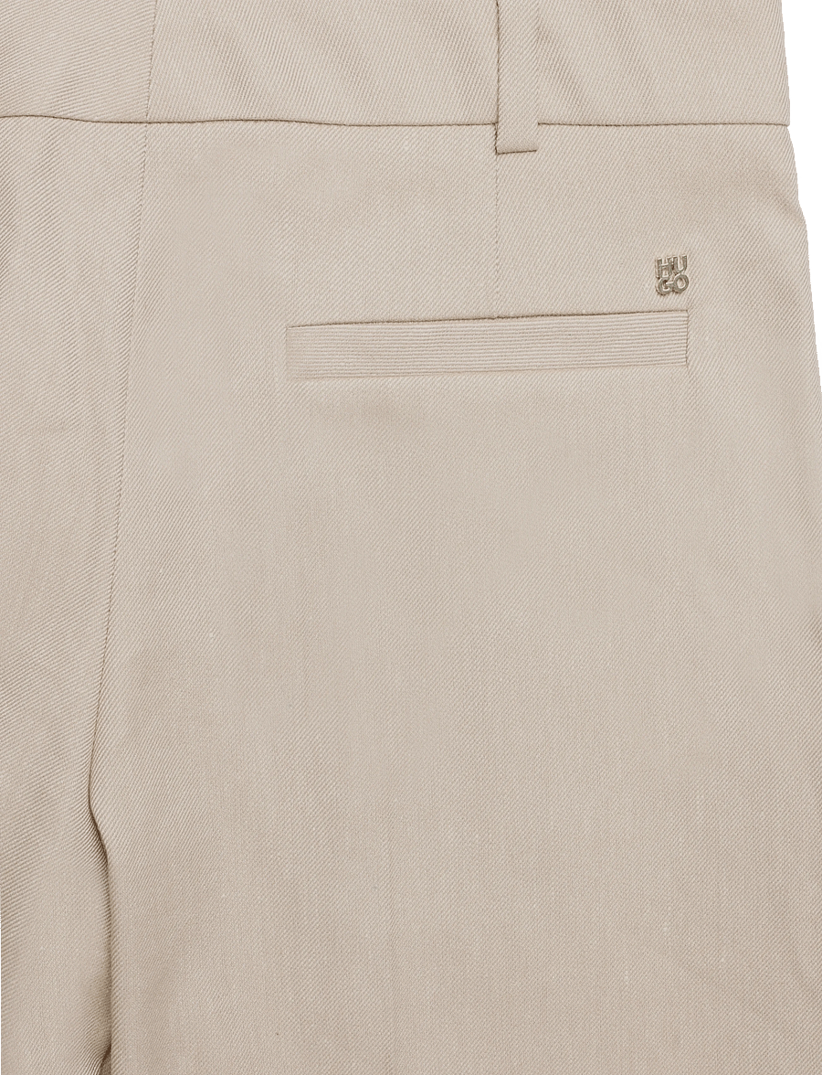 HUGO - Halati - linnen broeken - light/pastel brown - 5