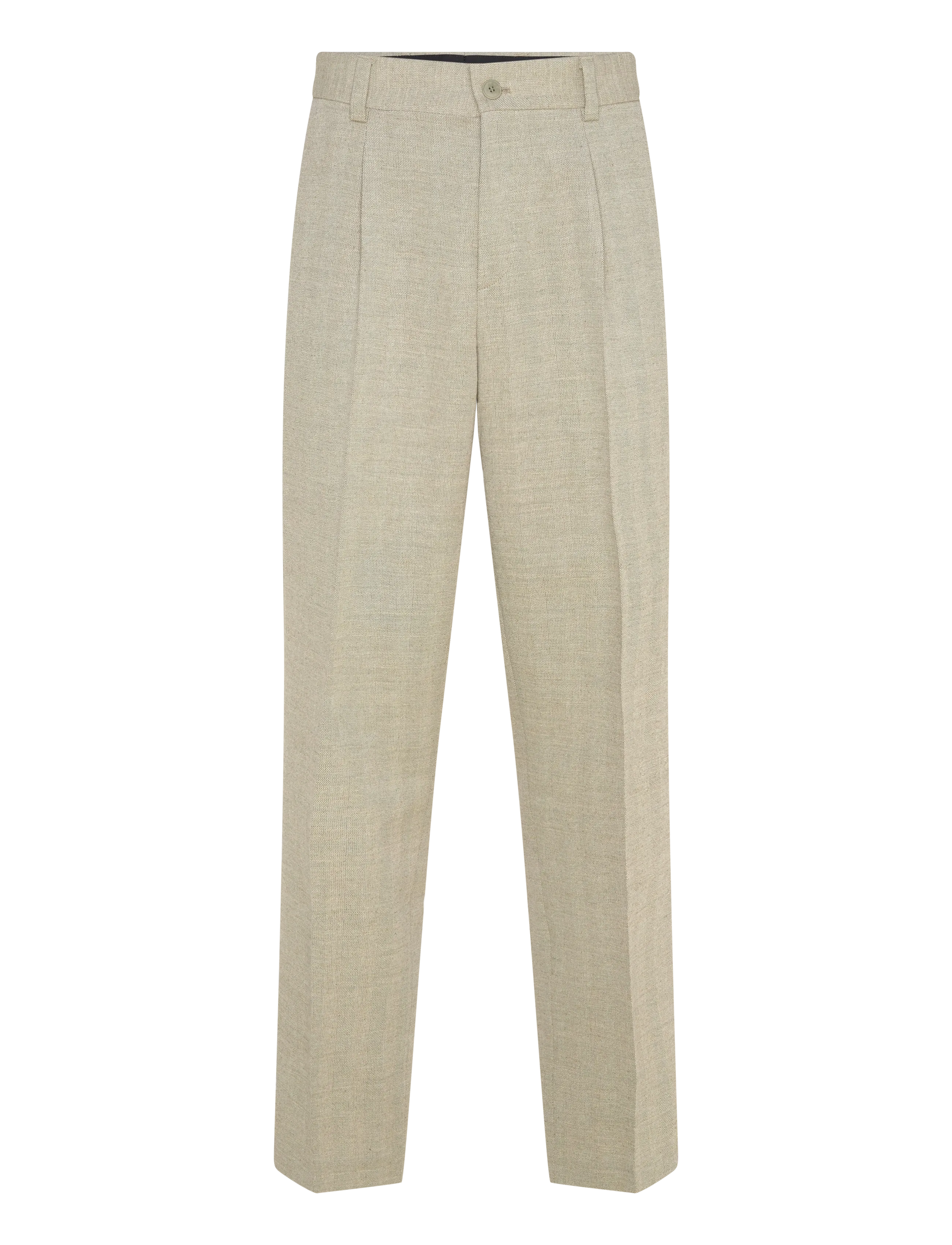 HUGO Flips251X - Linne kostymbyxor - LIGHT/PASTEL GREEN / green