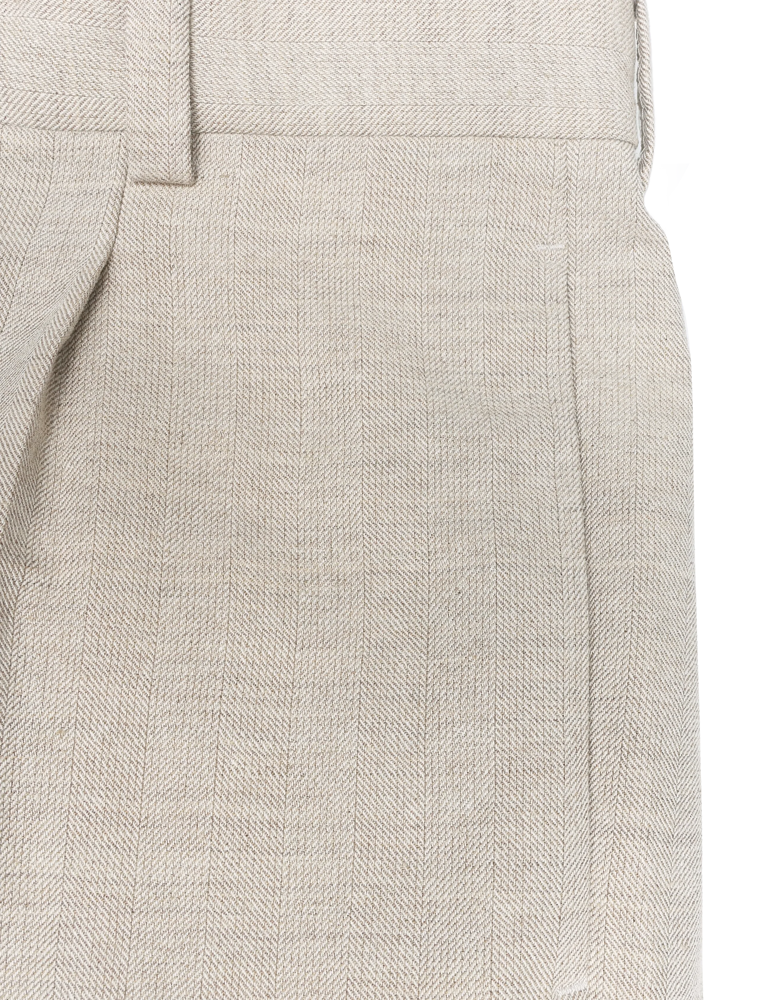 HUGO - Flips251X - leinenanzughosen - medium beige - 2