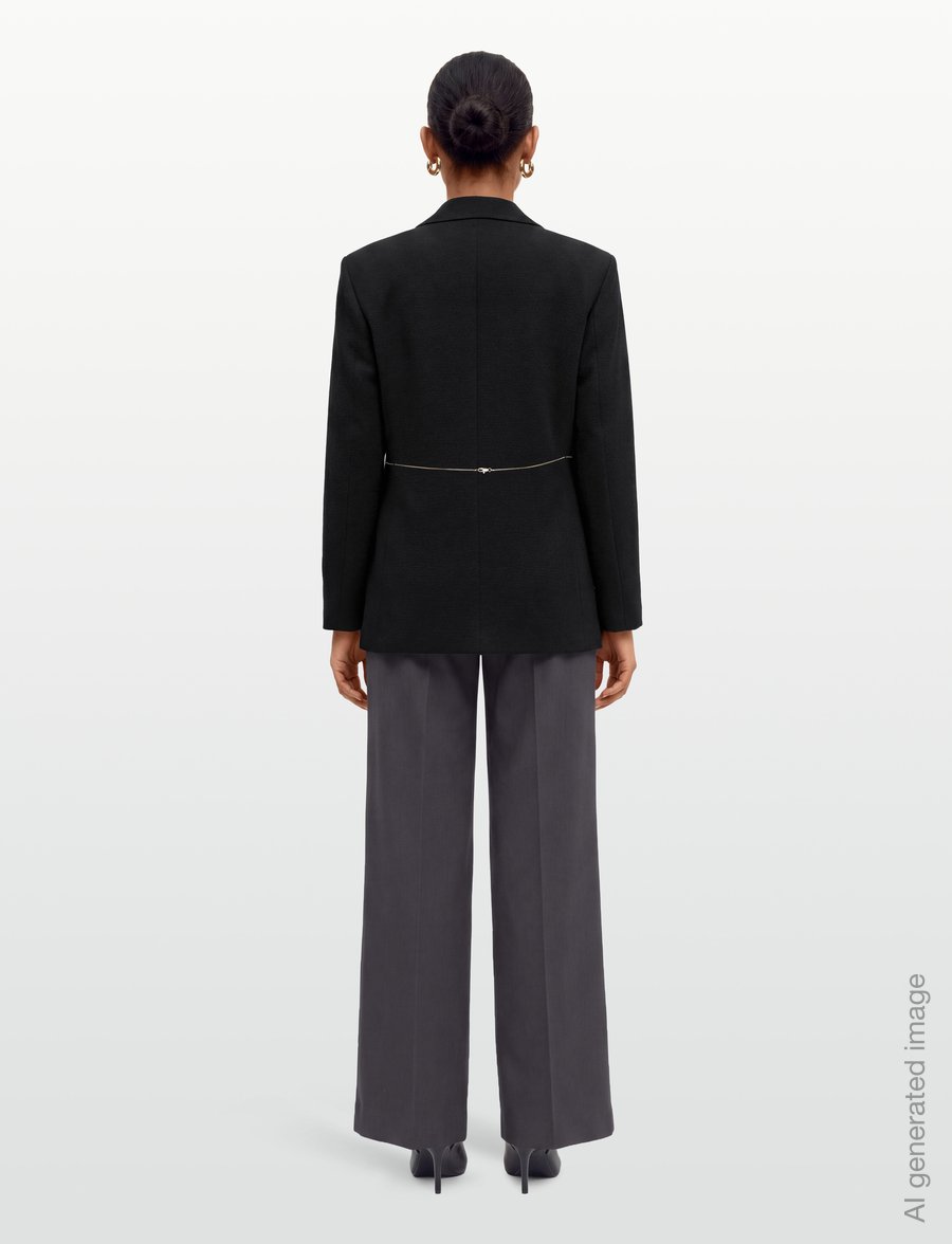 HUGO - Antera - belted blazers - black - 4