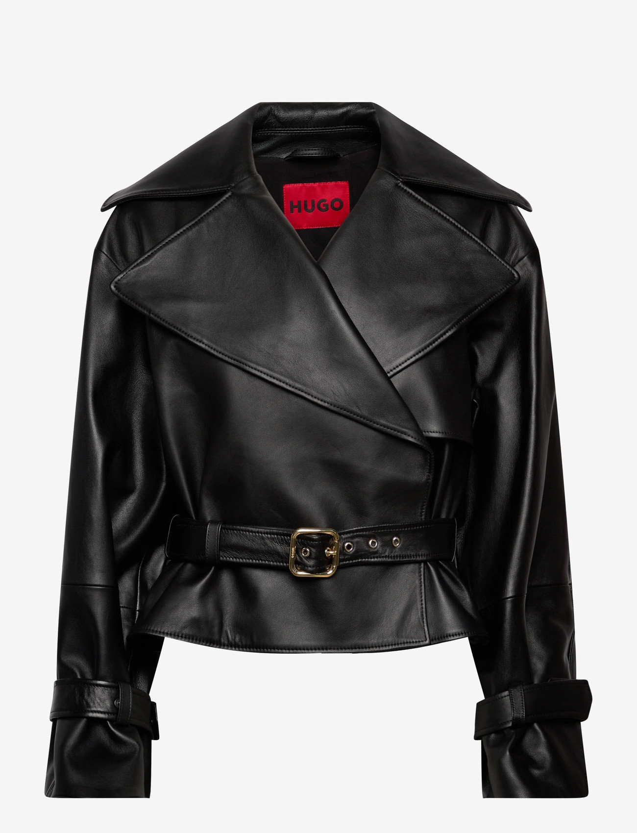 HUGO - Lanitte - leather jackets - black - 0