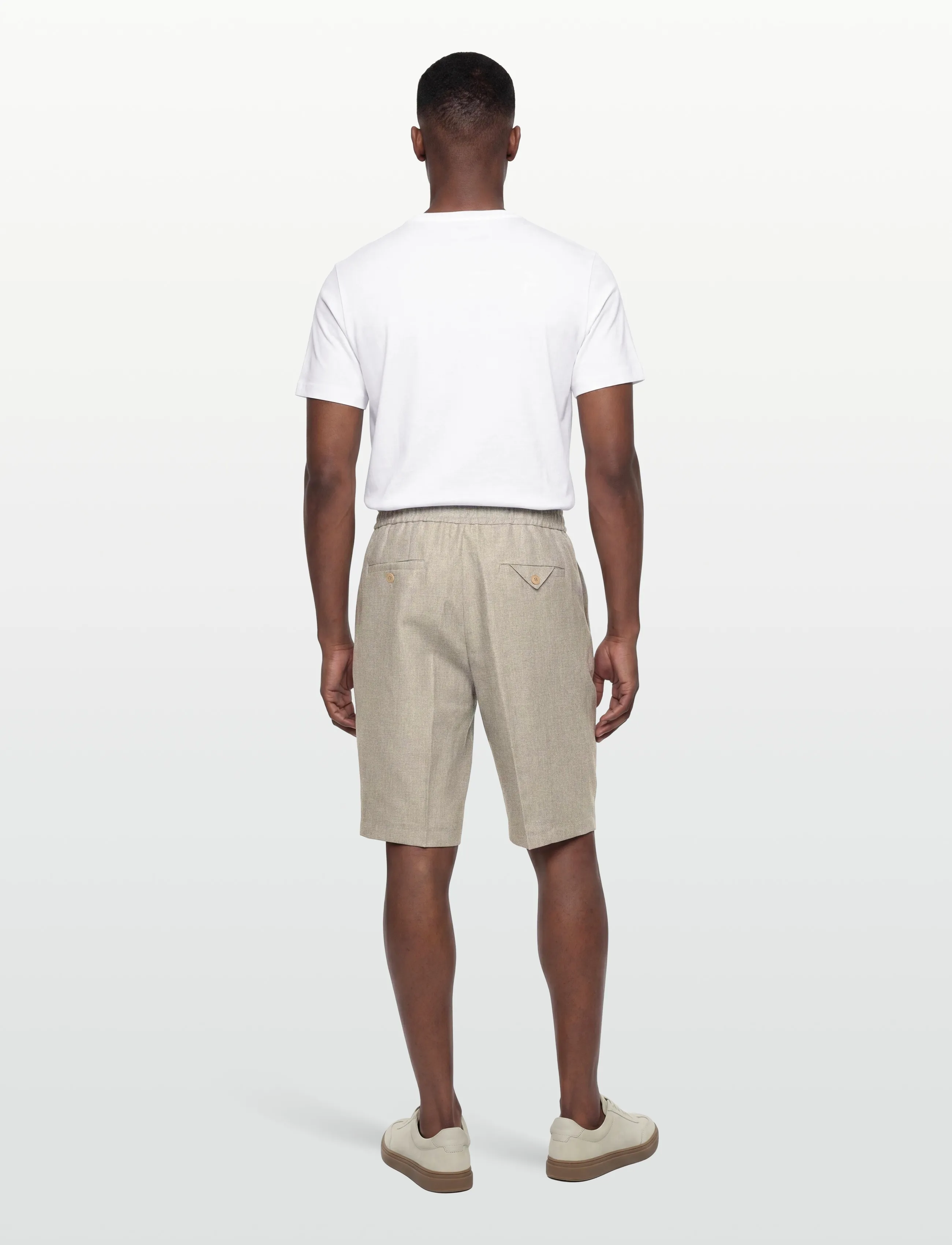 HUGO - Felino262X - leinen-shorts - medium beige - 4