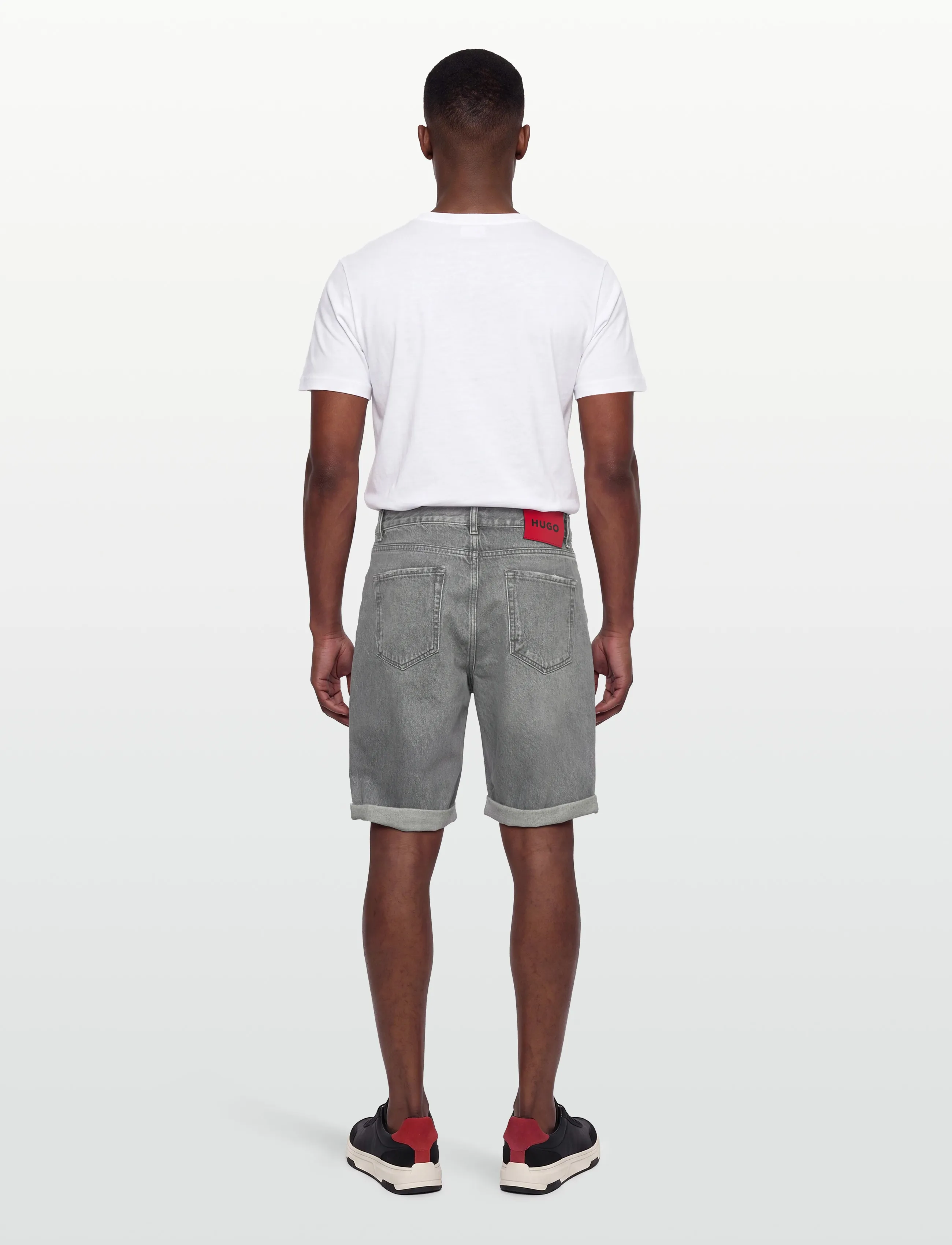 HUGO - HUGO 838/S - jeansshorts - medium grey - 4