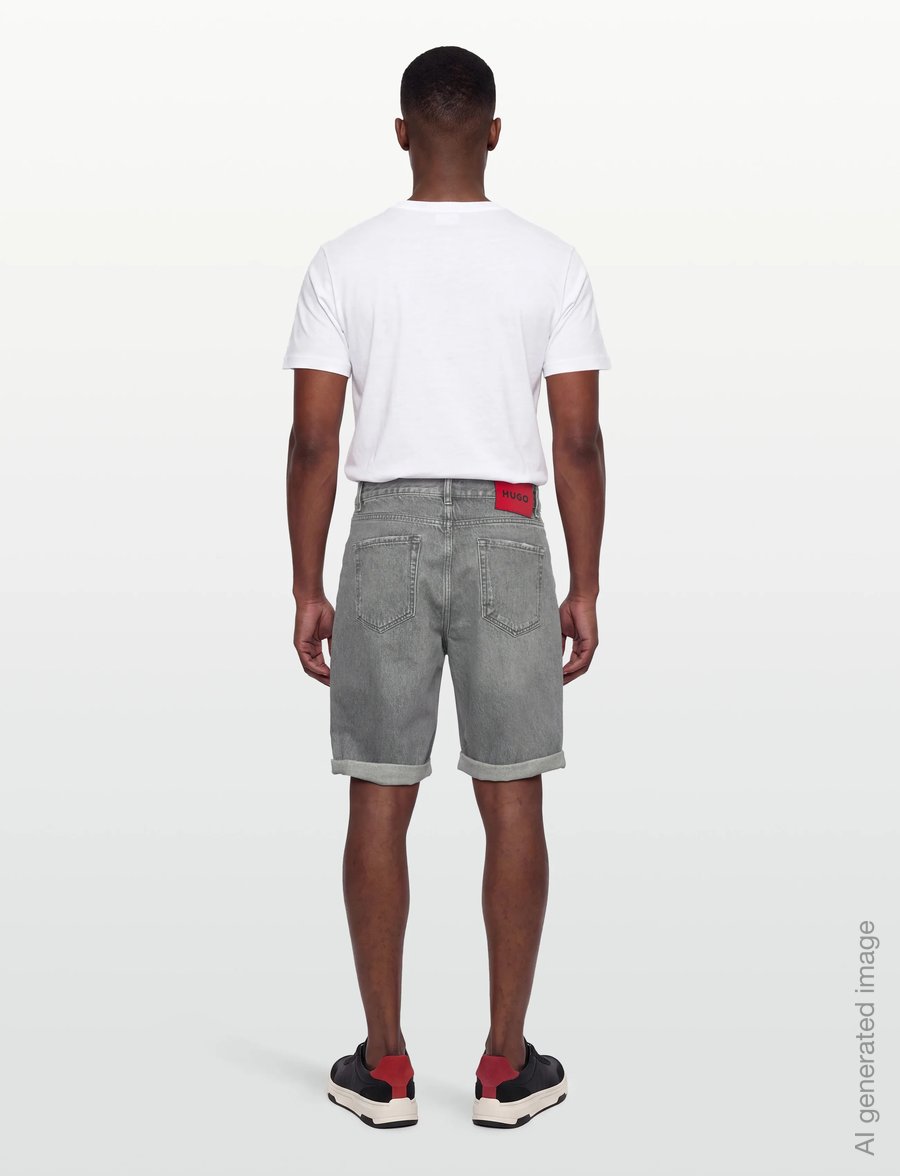 HUGO - HUGO 838/S - jorts - medium grey - 4