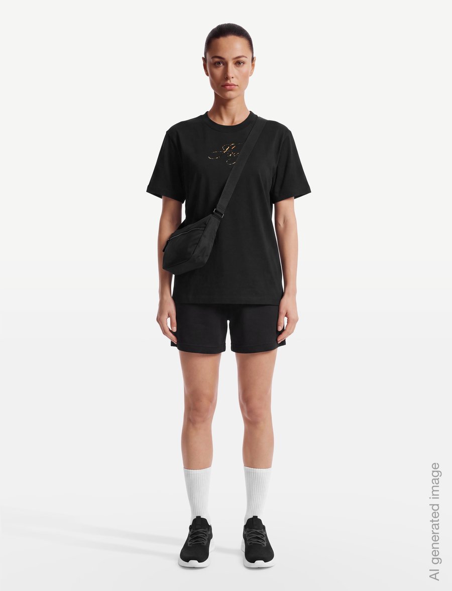 HUGO - Vintage Tee_23 - t-shirts - black - 0