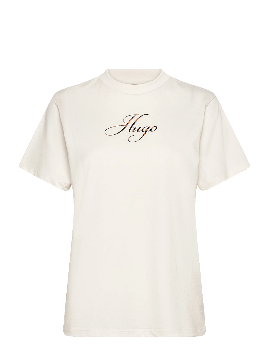 HUGO - Vintage Tee_23 - marškinėliai - natural - 1