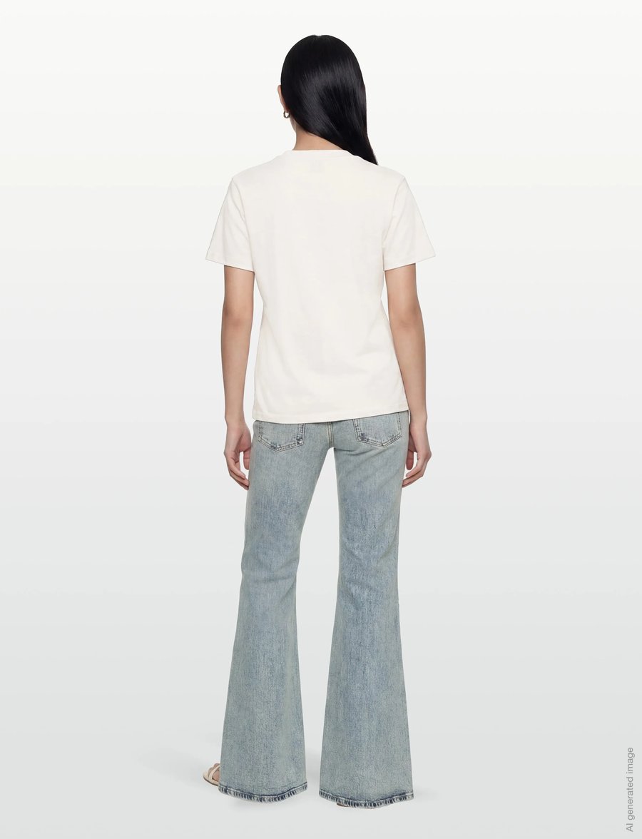 HUGO - Vintage Tee_23 - marškinėliai - natural - 4