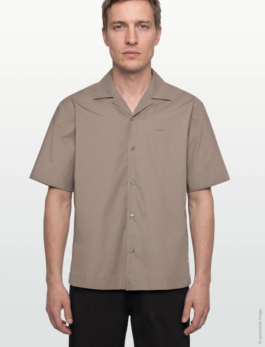 HUGO - Espino - kurzarmhemden - light/pastel brown - 3