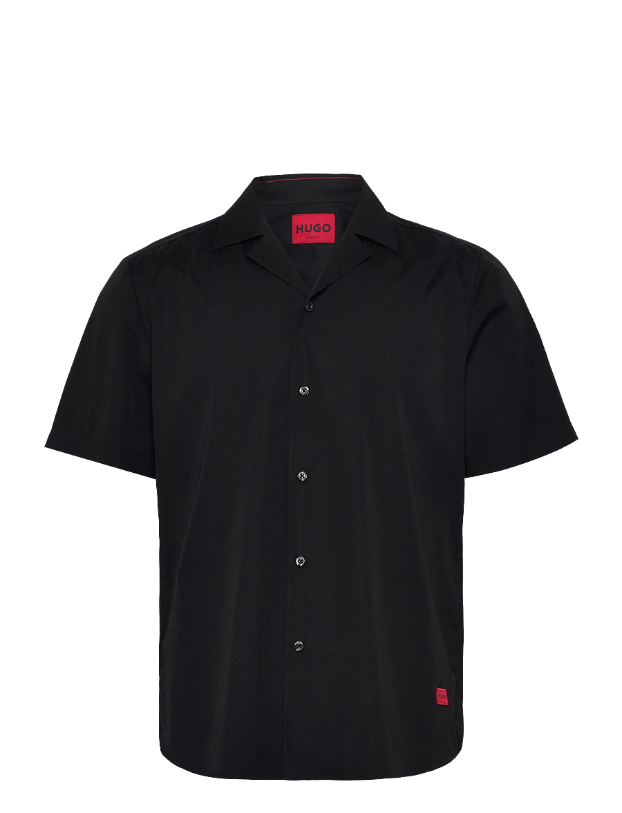 HUGO - Ellino - kurzarmhemden - black - 1