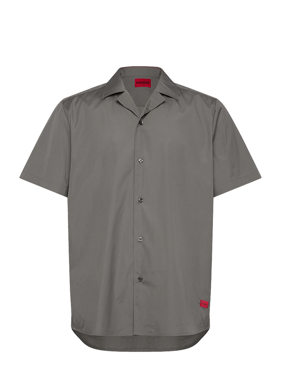 HUGO - Ellino - short-sleeved shirts - dark grey - 1