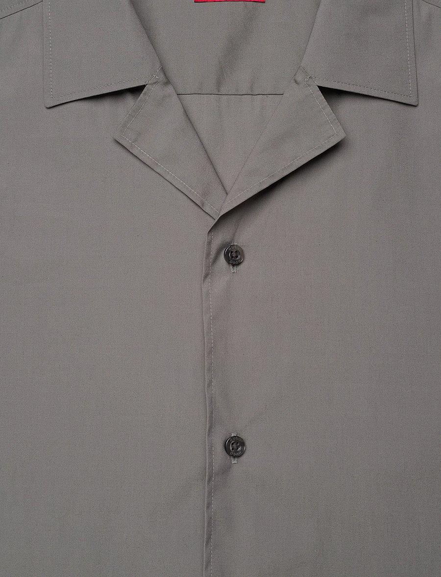HUGO - Ellino - short-sleeved shirts - dark grey - 5