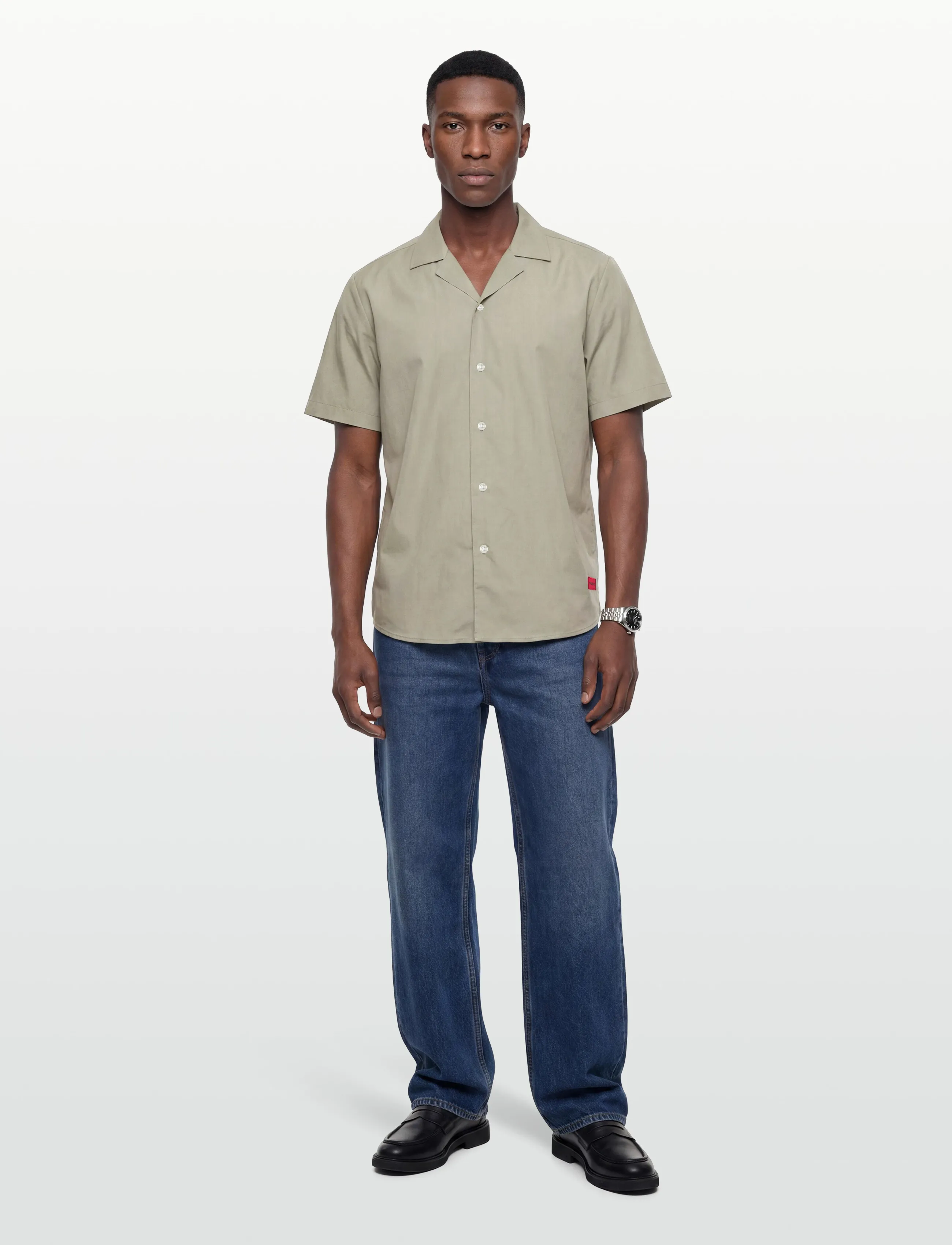 HUGO Ellino - Apģērbi - LIGHT/PASTEL GREEN / khaki/green