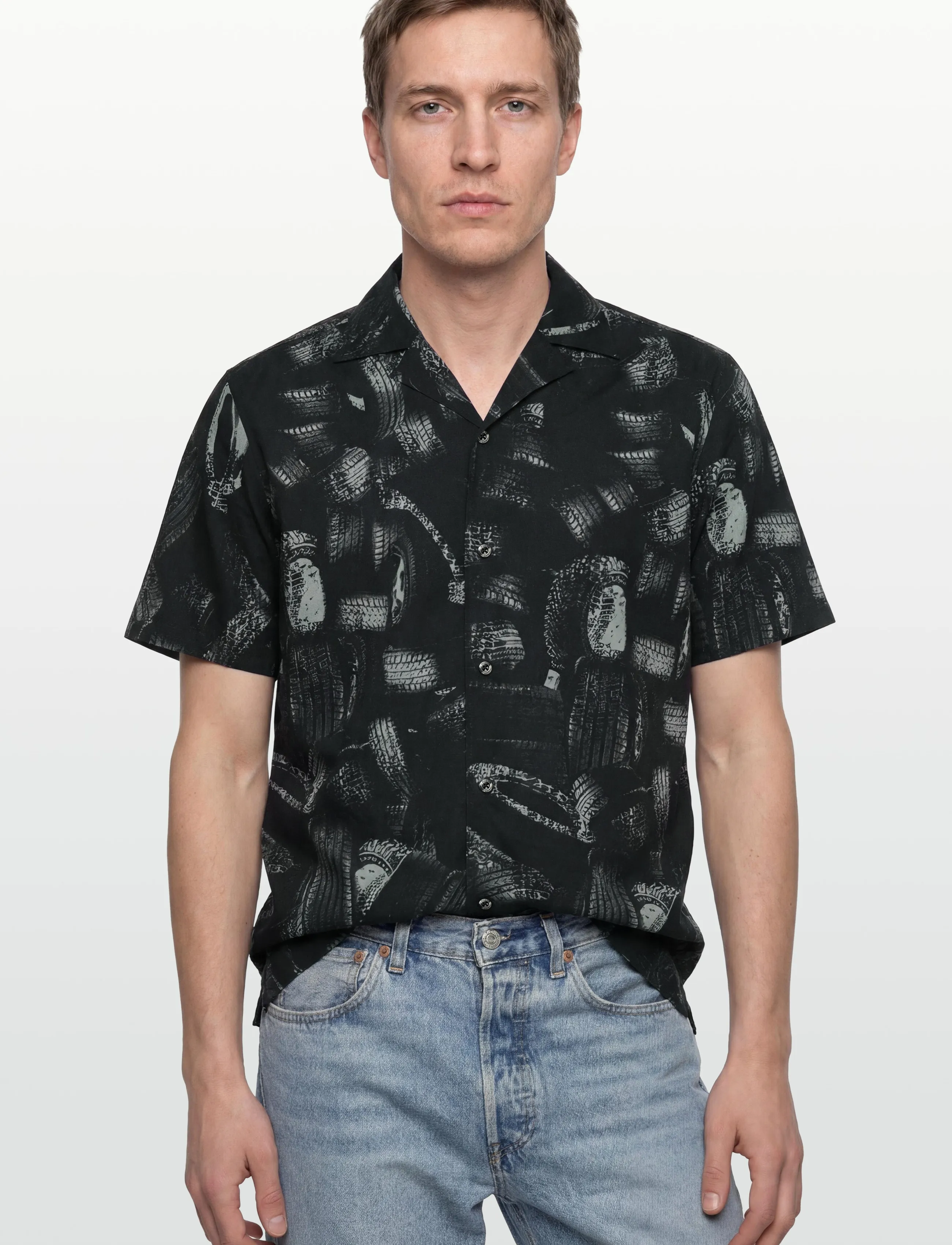 HUGO - Ellino - lühikeste varrukatega särgid - black - 3
