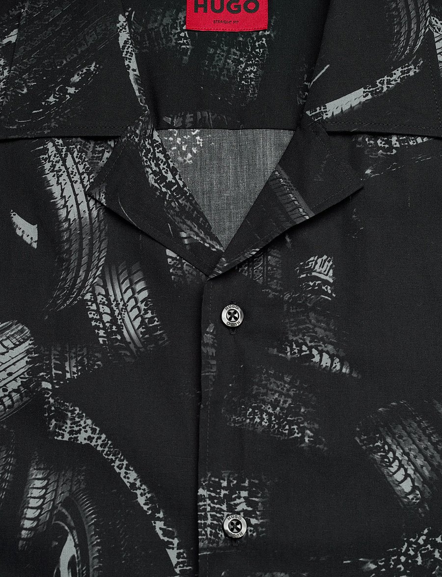 HUGO - Ellino - mönstrade skjortor - black - 5
