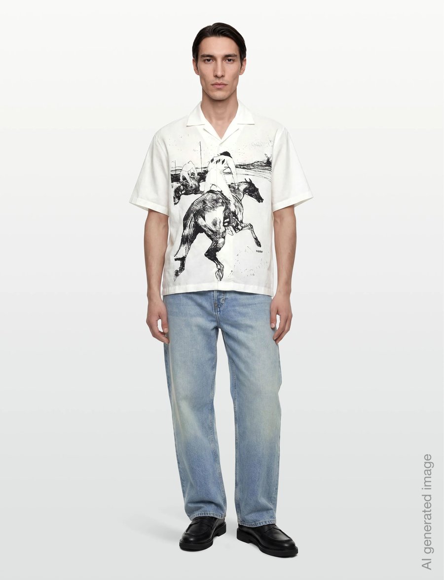 HUGO - Espino - short-sleeved shirts - natural - 0