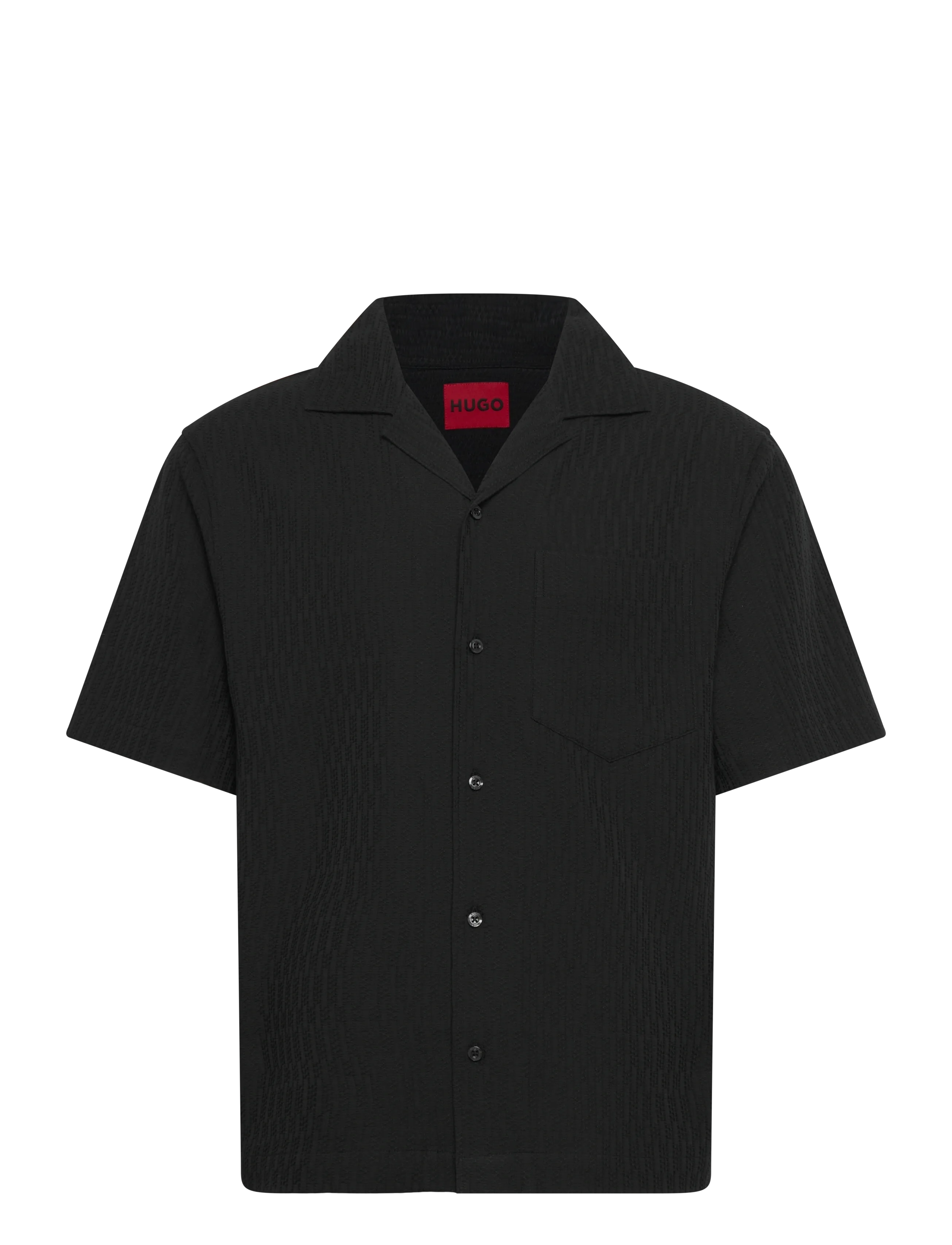 HUGO Exolino - Kortærmede skjorter - BLACK / black