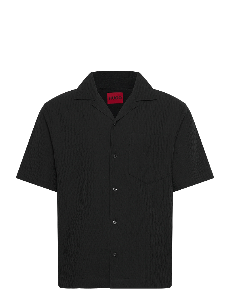 HUGO - Exolino - kurzarmhemden - black - 0