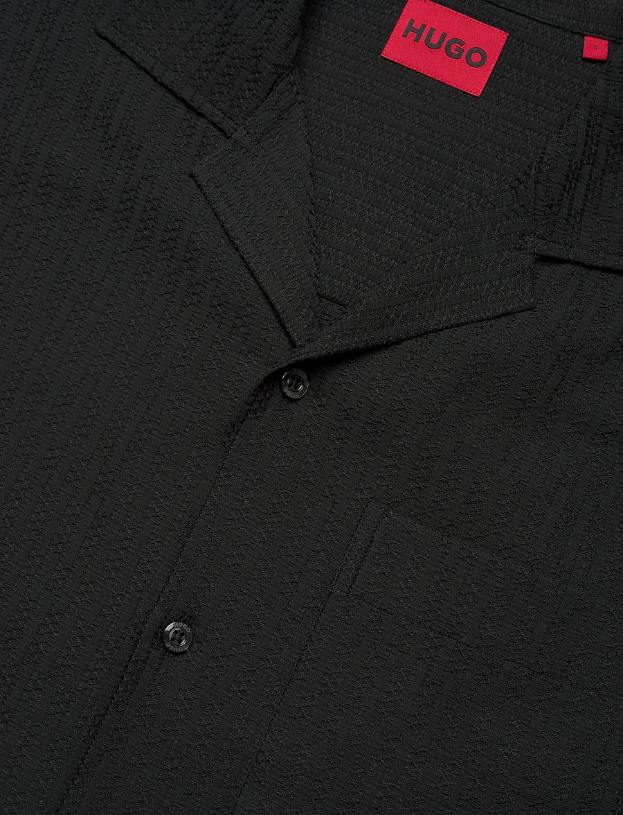 HUGO - Exolino - short-sleeved shirts - black - 3