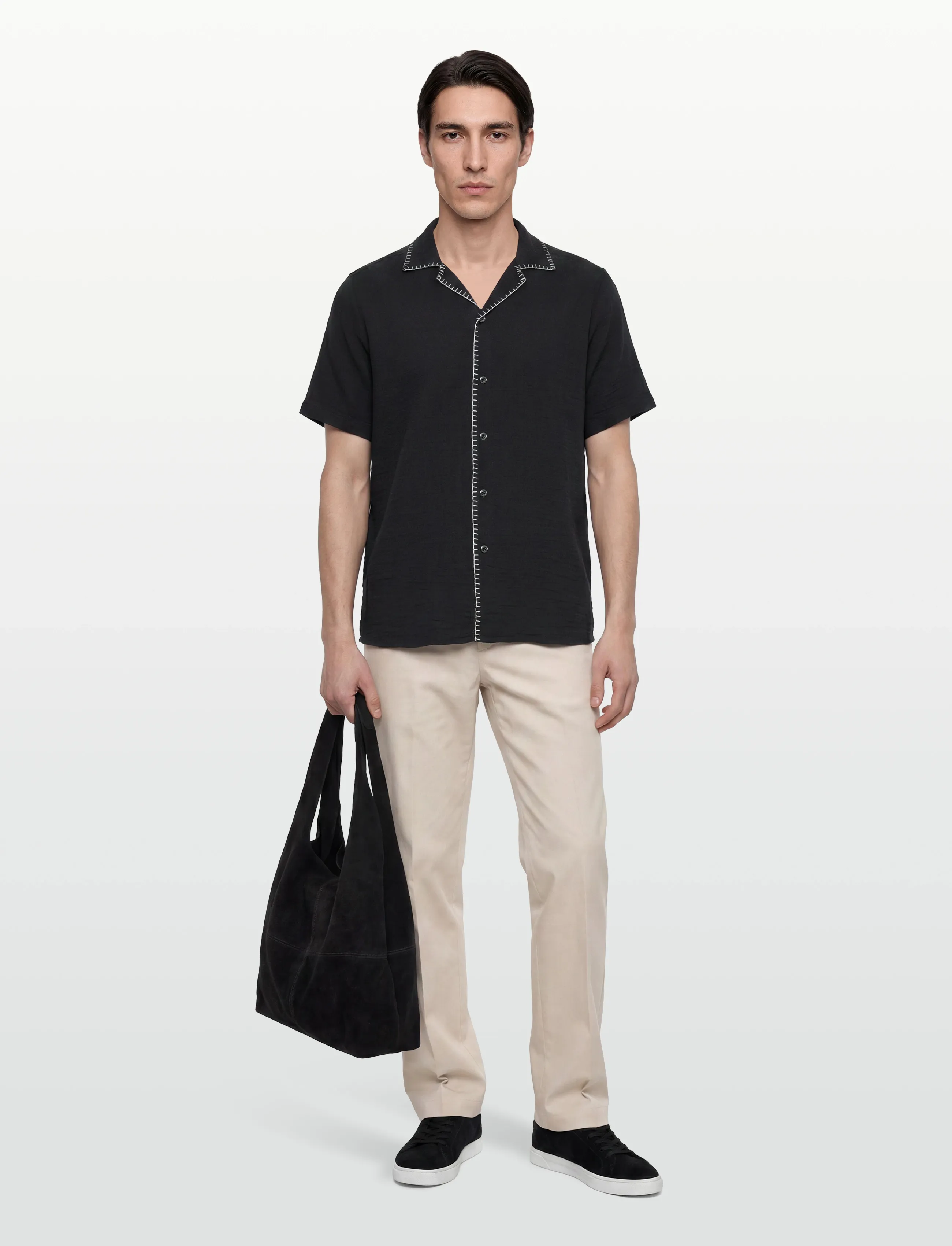 HUGO Ellino - Hemden - BLACK / black