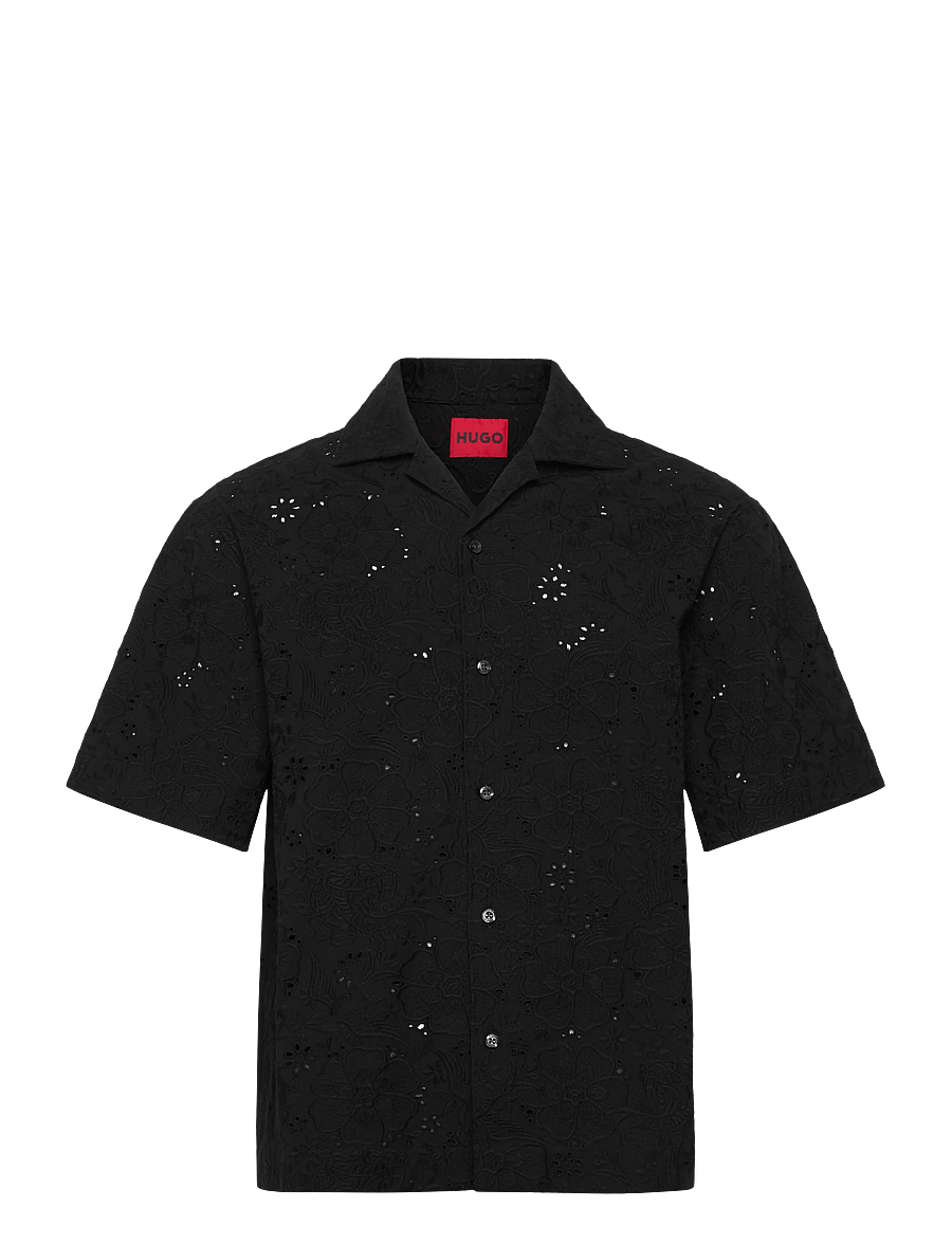 HUGO - Espino - kortärmade skjortor - black - 1