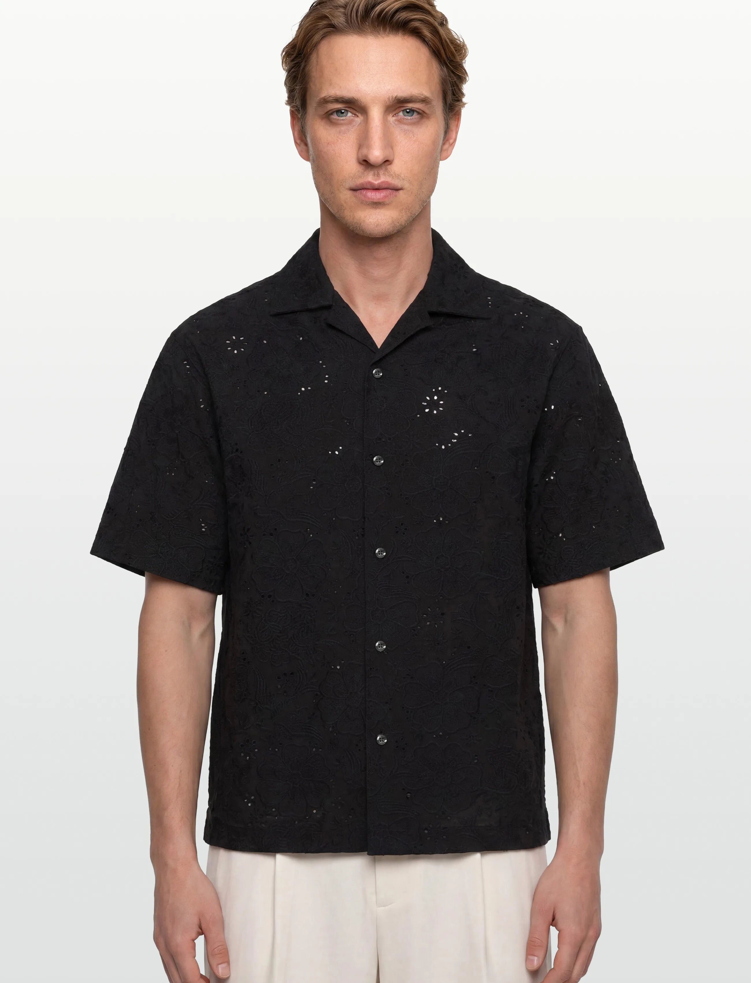 HUGO - Espino - kortärmade skjortor - black - 3