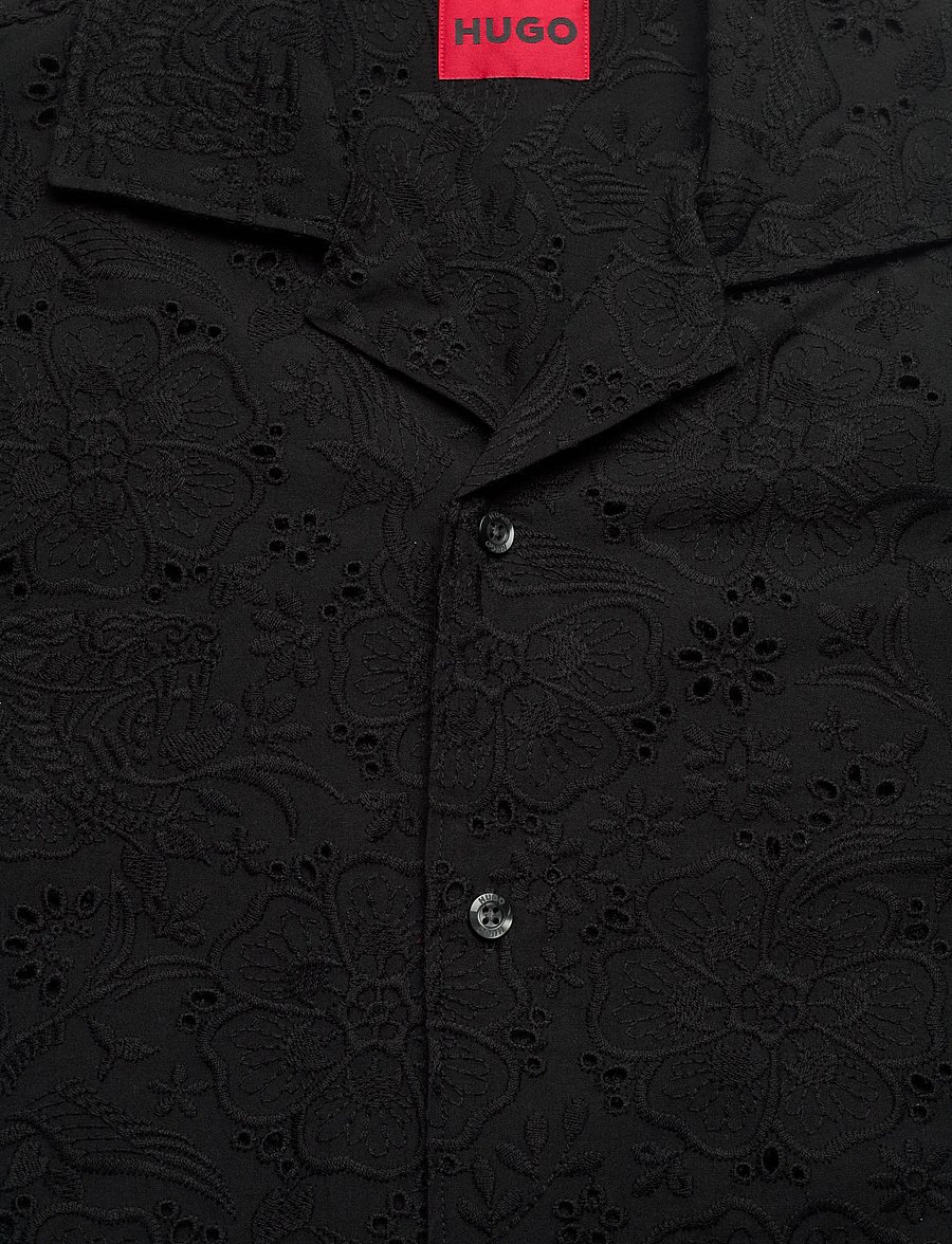 HUGO - Espino - kortärmade skjortor - black - 5
