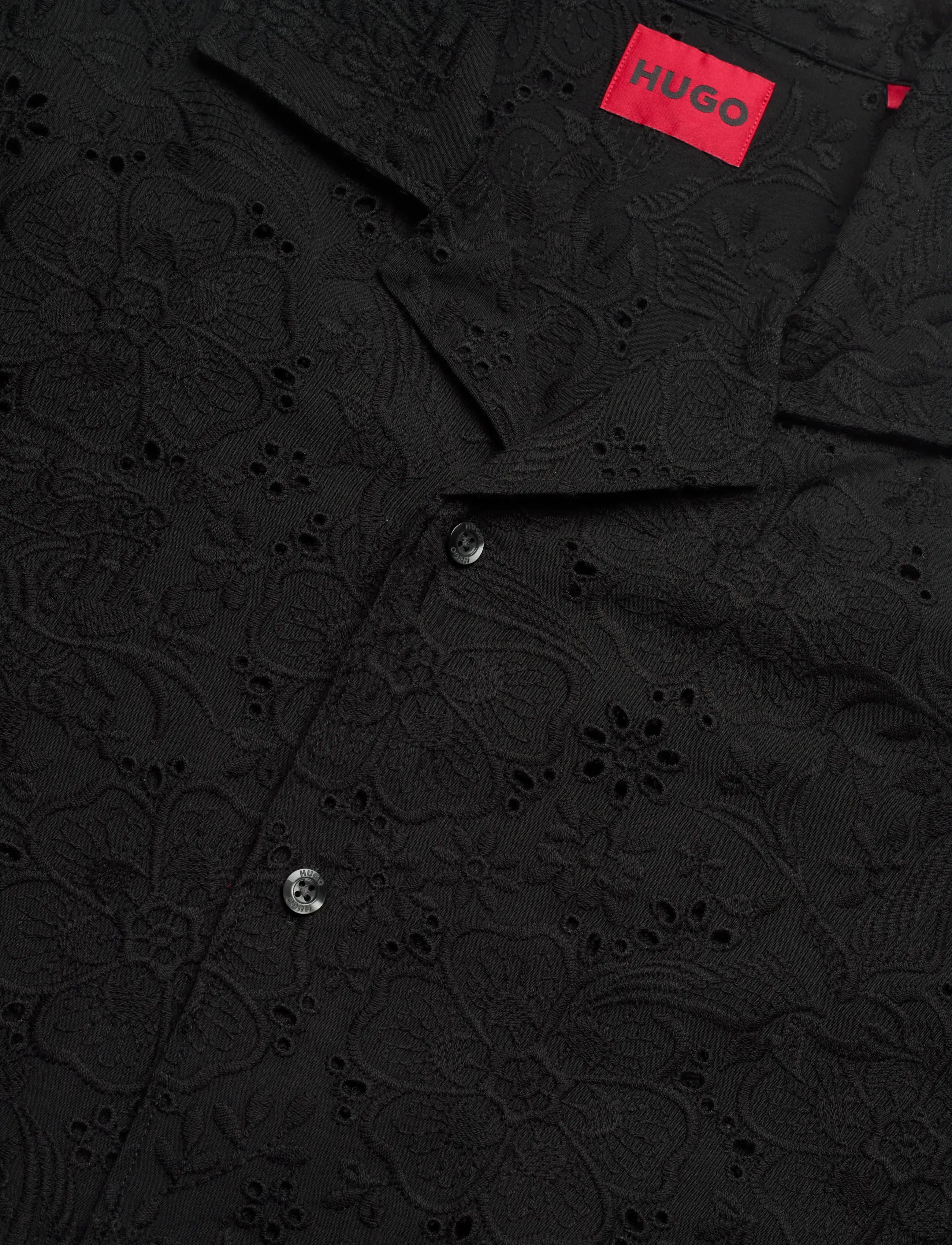 HUGO - Espino - lühikeste varrukatega särgid - black - 3