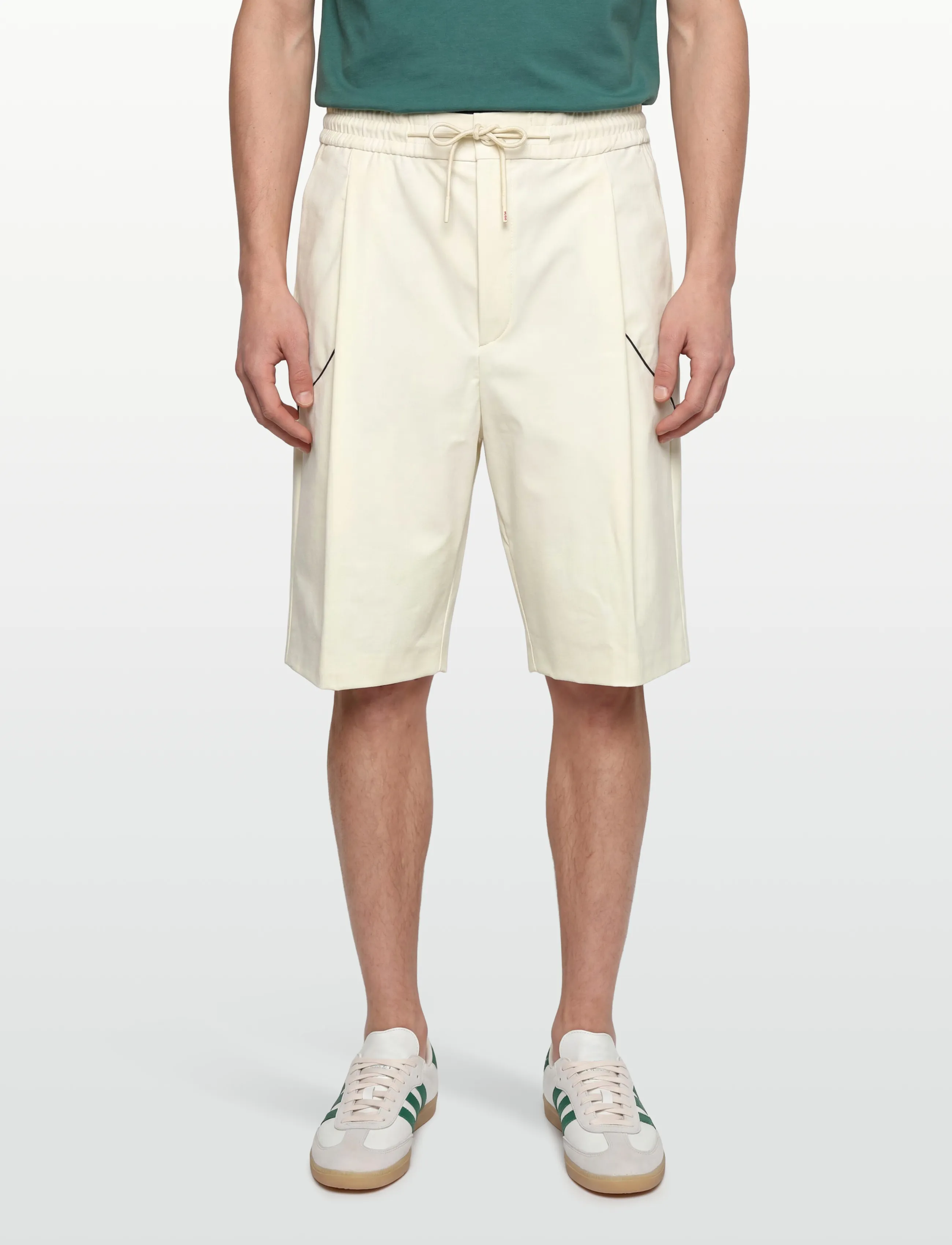 HUGO - Fionn262X_RB - træningsshorts - open white - 3