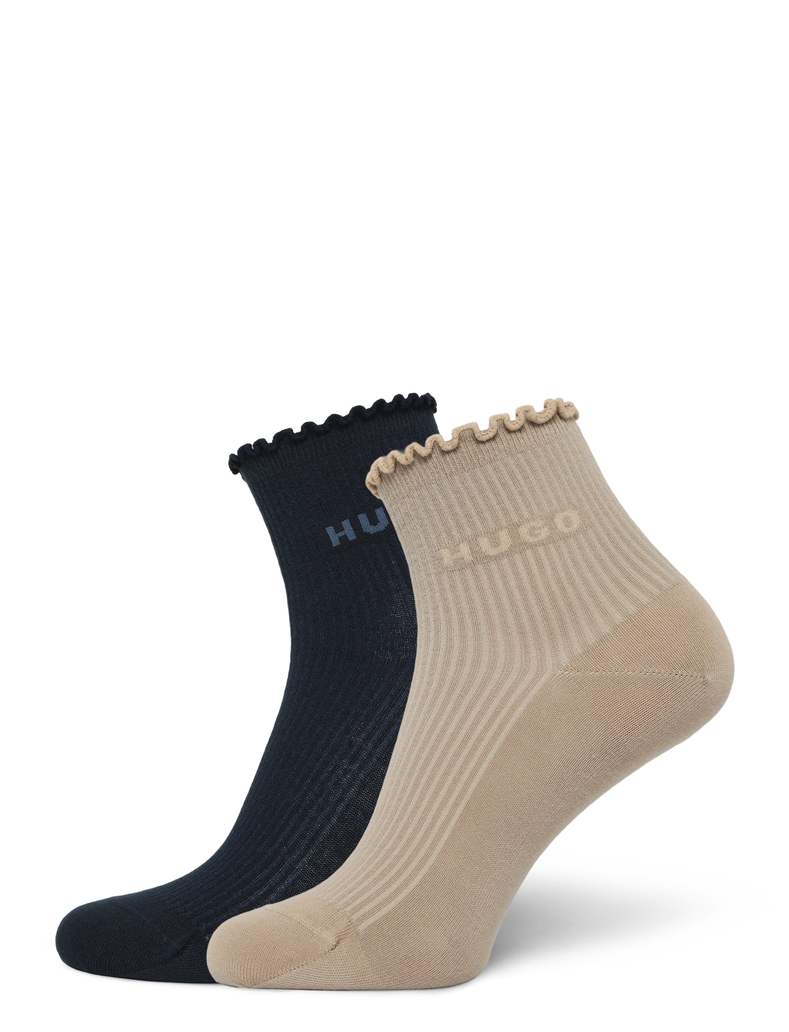 HUGO 2P SH LETTUCE CC W - Skarpetki do tenisówek - DARK BLUE / navy
