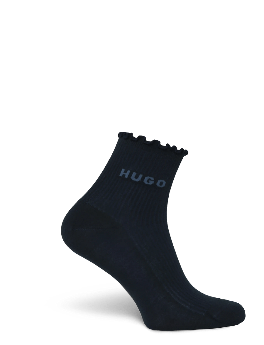 HUGO - 2P SH LETTUCE CC W - Īsās zeķes - dark blue - 2