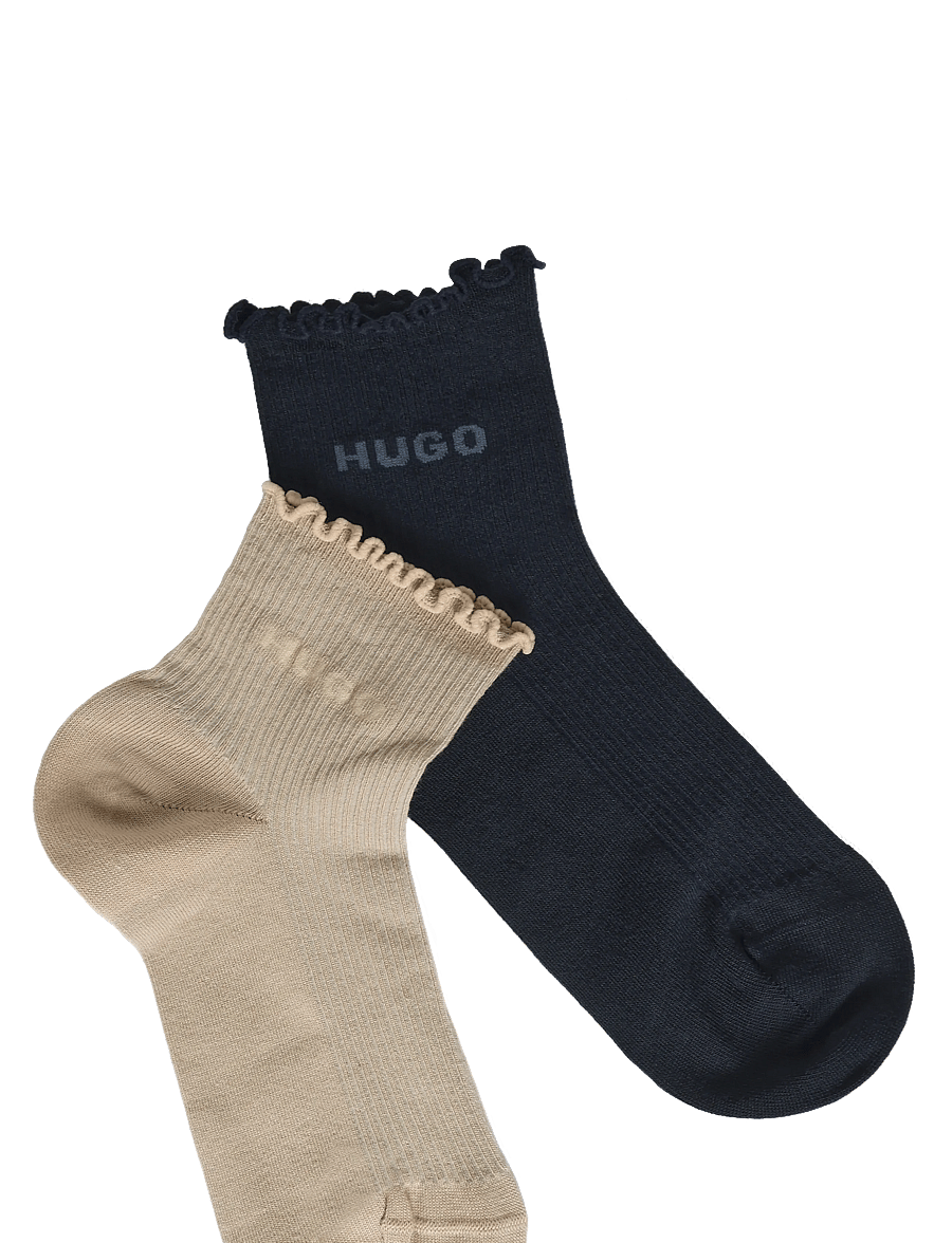 HUGO - 2P SH LETTUCE CC W - Īsās zeķes - dark blue - 4