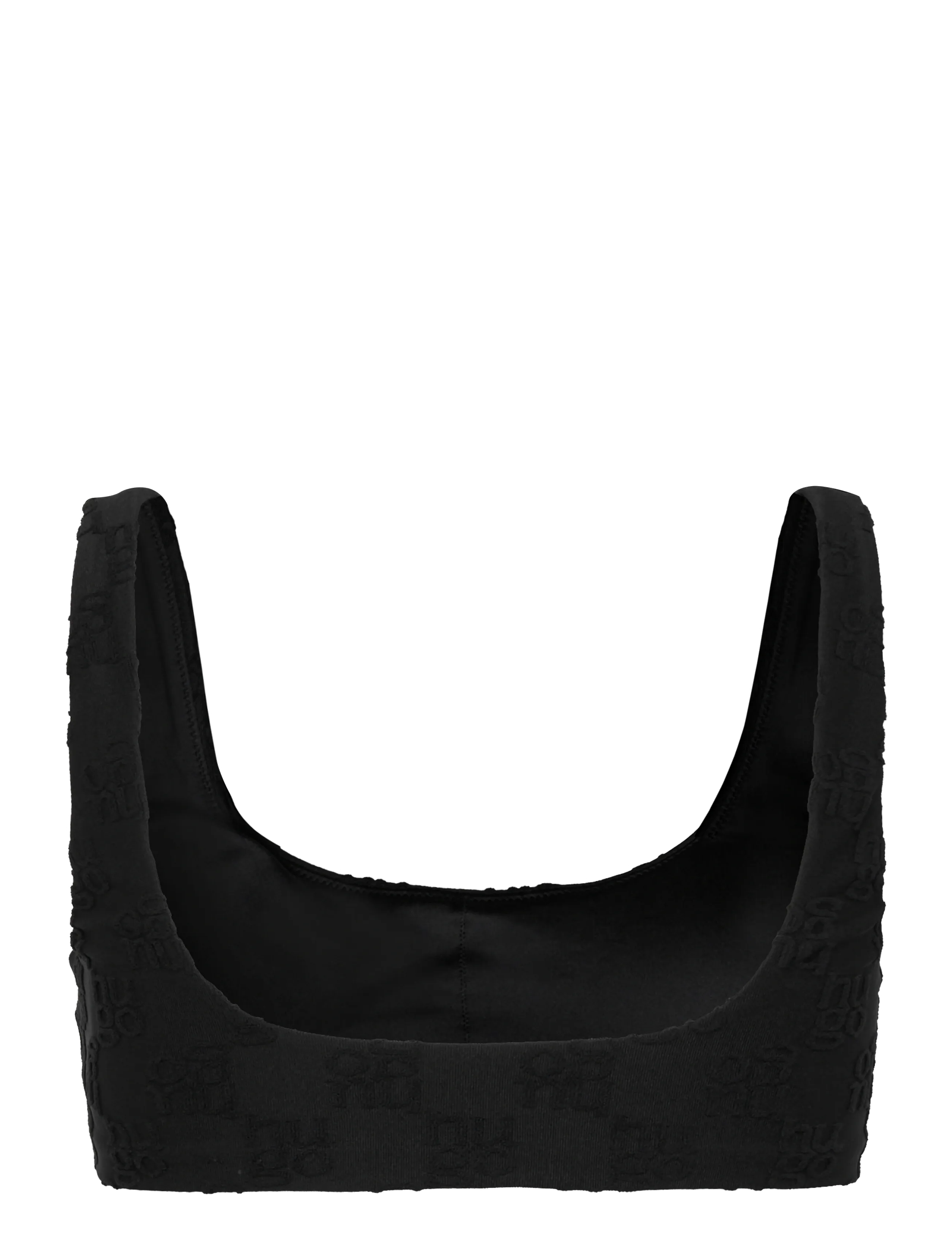 HUGO - Terry mono_bralette - paelast bikiinide ülaosad - black - 1