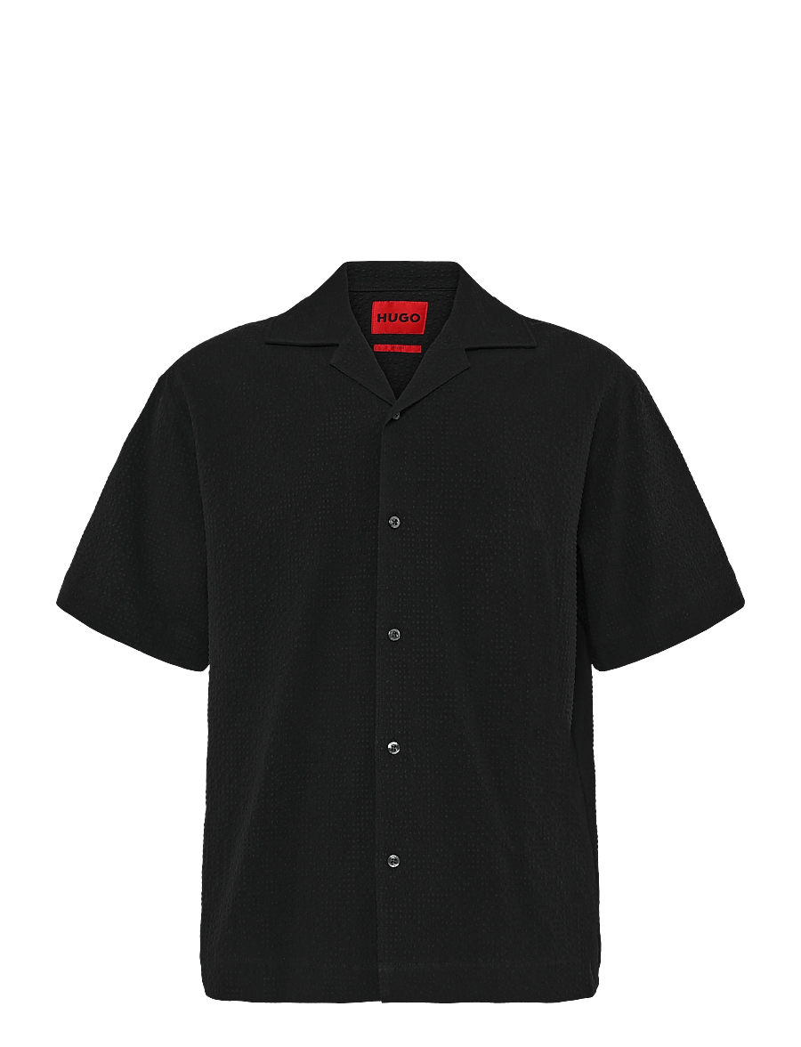 HUGO - Espino - kurzarmhemden - black - 1