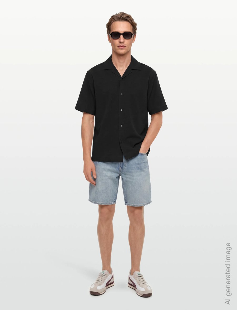 HUGO - Espino - kurzarmhemden - black - 0