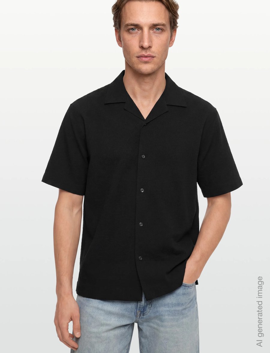 HUGO - Espino - kurzarmhemden - black - 3