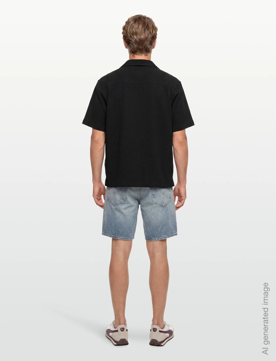 HUGO - Espino - kurzarmhemden - black - 4