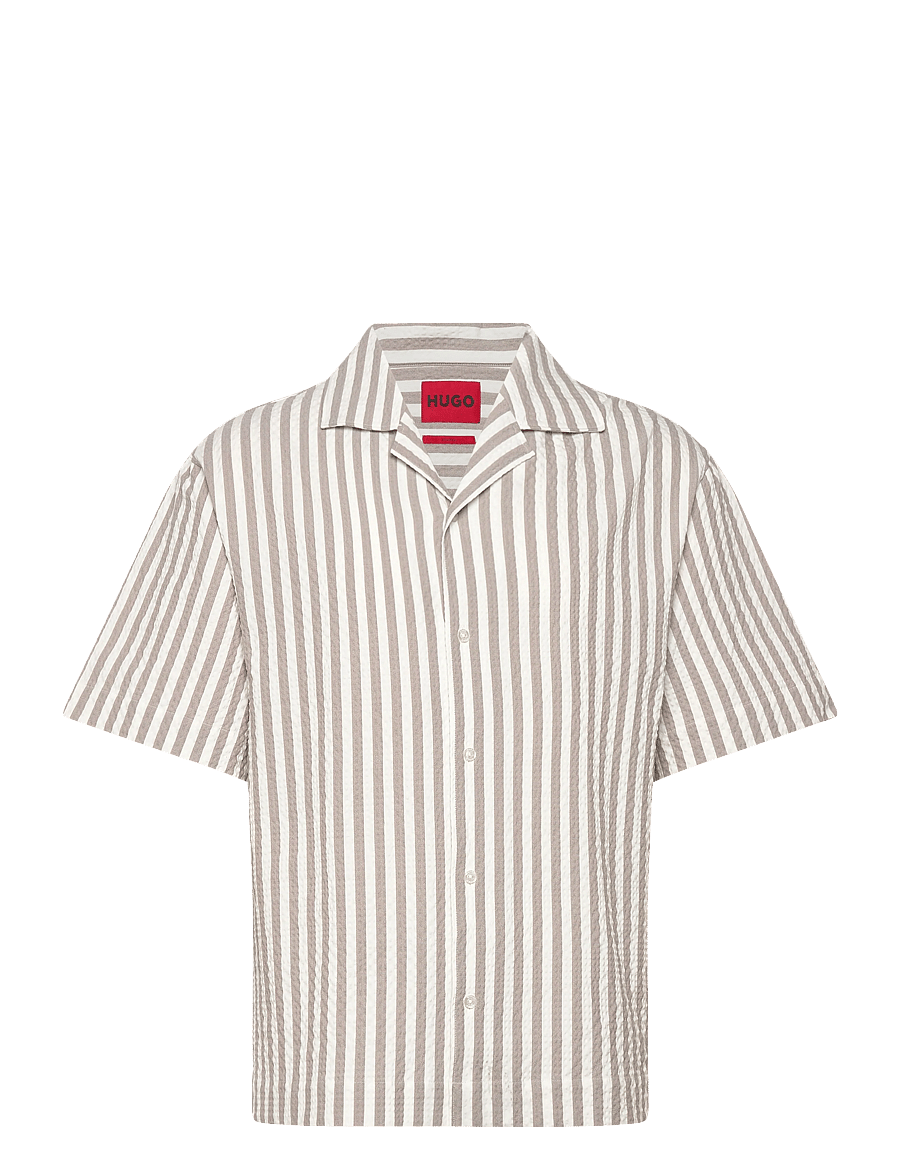 HUGO - Espino - short-sleeved shirts - light/pastel brown - 1
