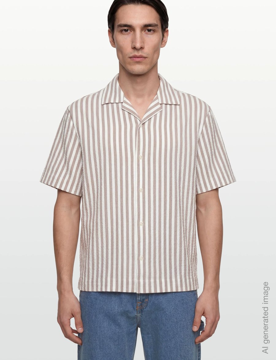 HUGO - Espino - short-sleeved shirts - light/pastel brown - 3
