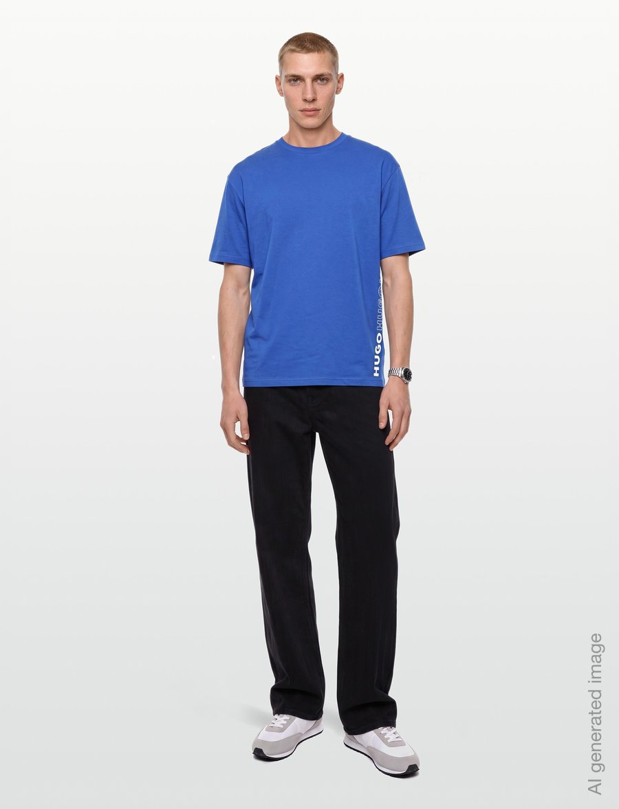 HUGO - TIKI T-SHIRT - pyjamaoberteile - open blue - 0