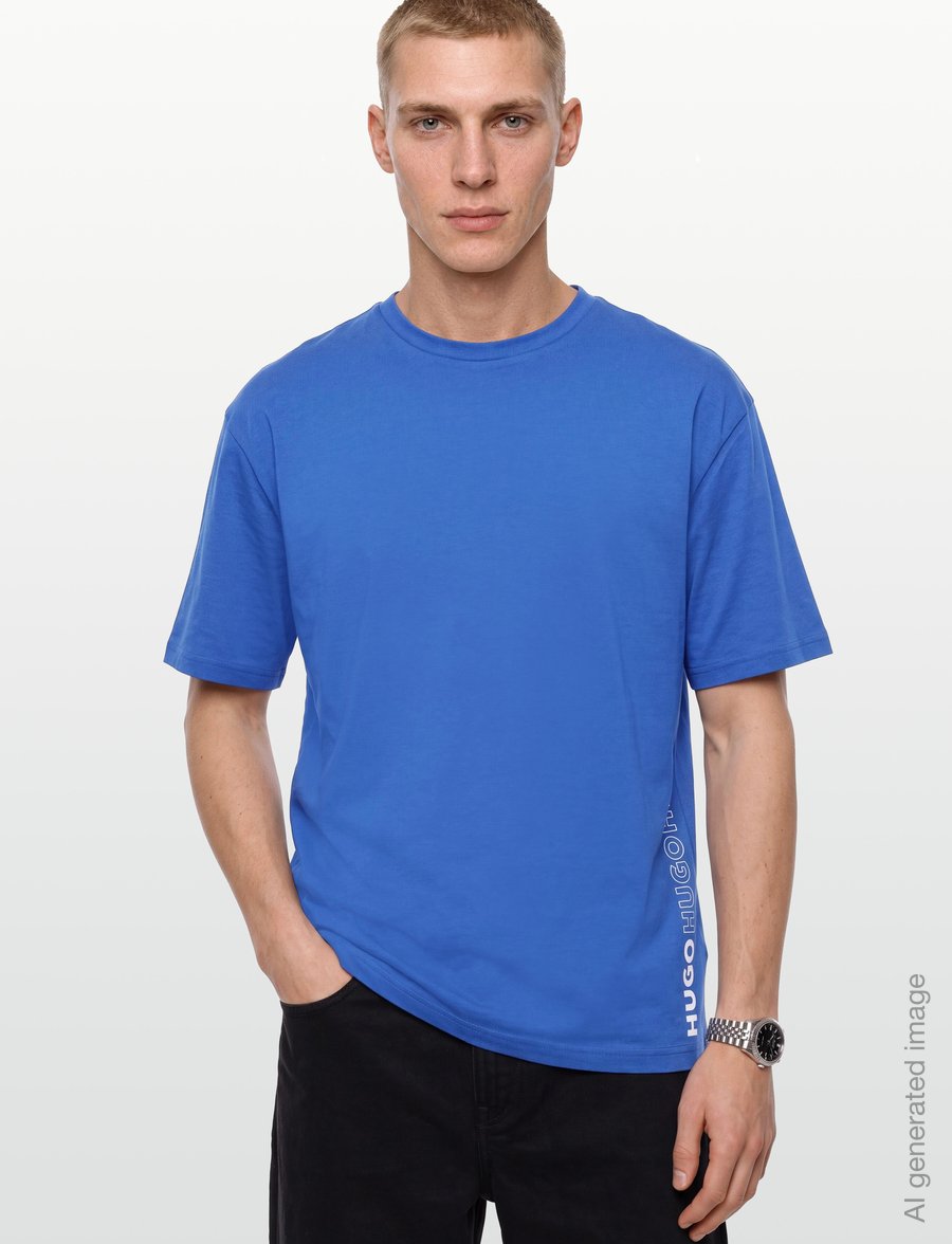 HUGO - TIKI T-SHIRT - pyjamaoberteile - open blue - 3