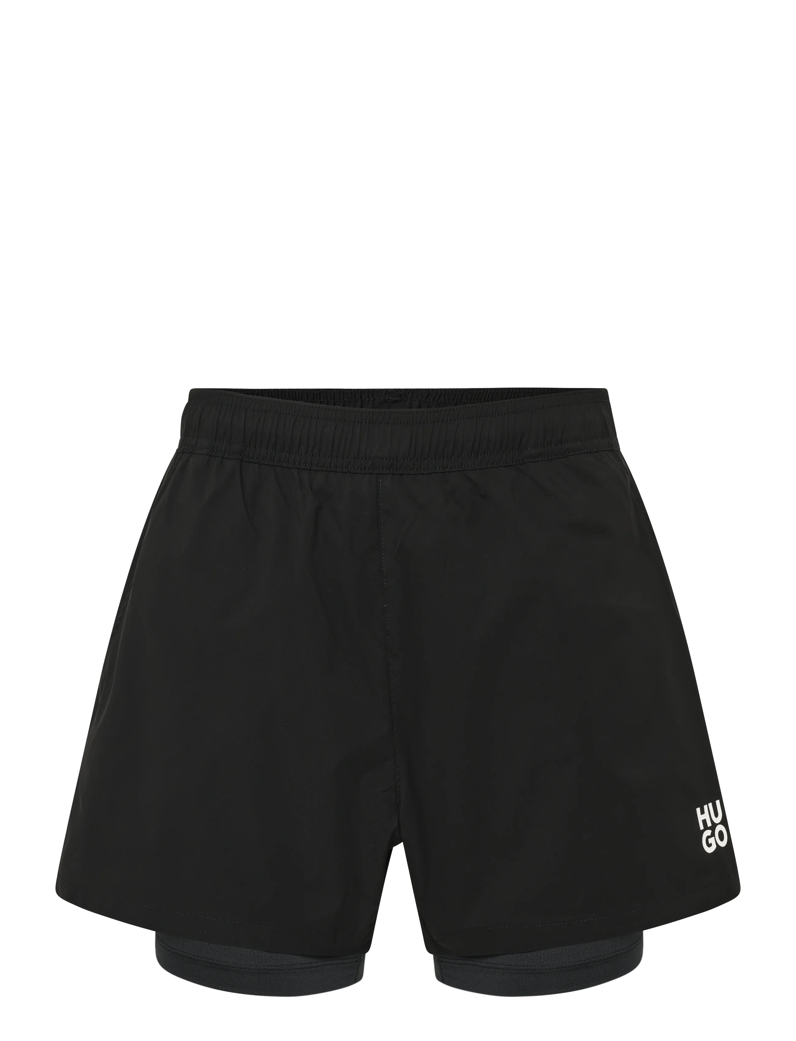 HUGO ACTIVE_SWIM_SHORTS - Badshorts - BLACK / black